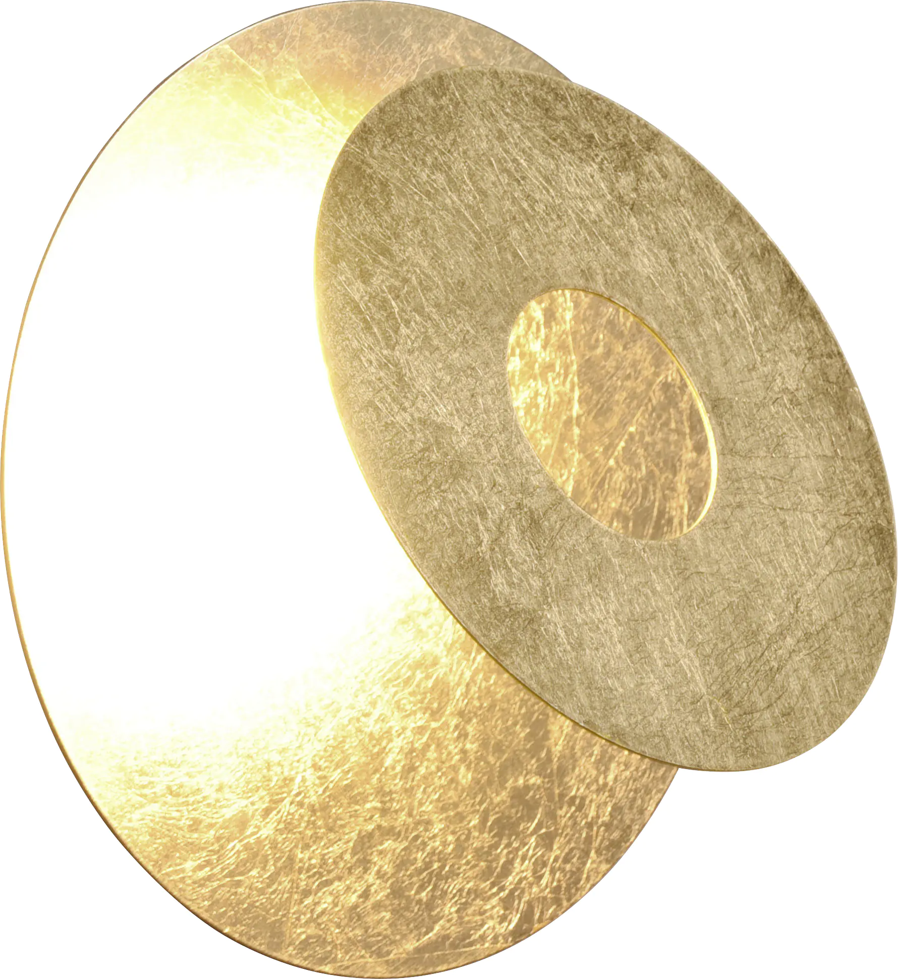 Trio Leuchten LED Wandleuchte Leano 6W, warmweiß goldfarbig Metall
