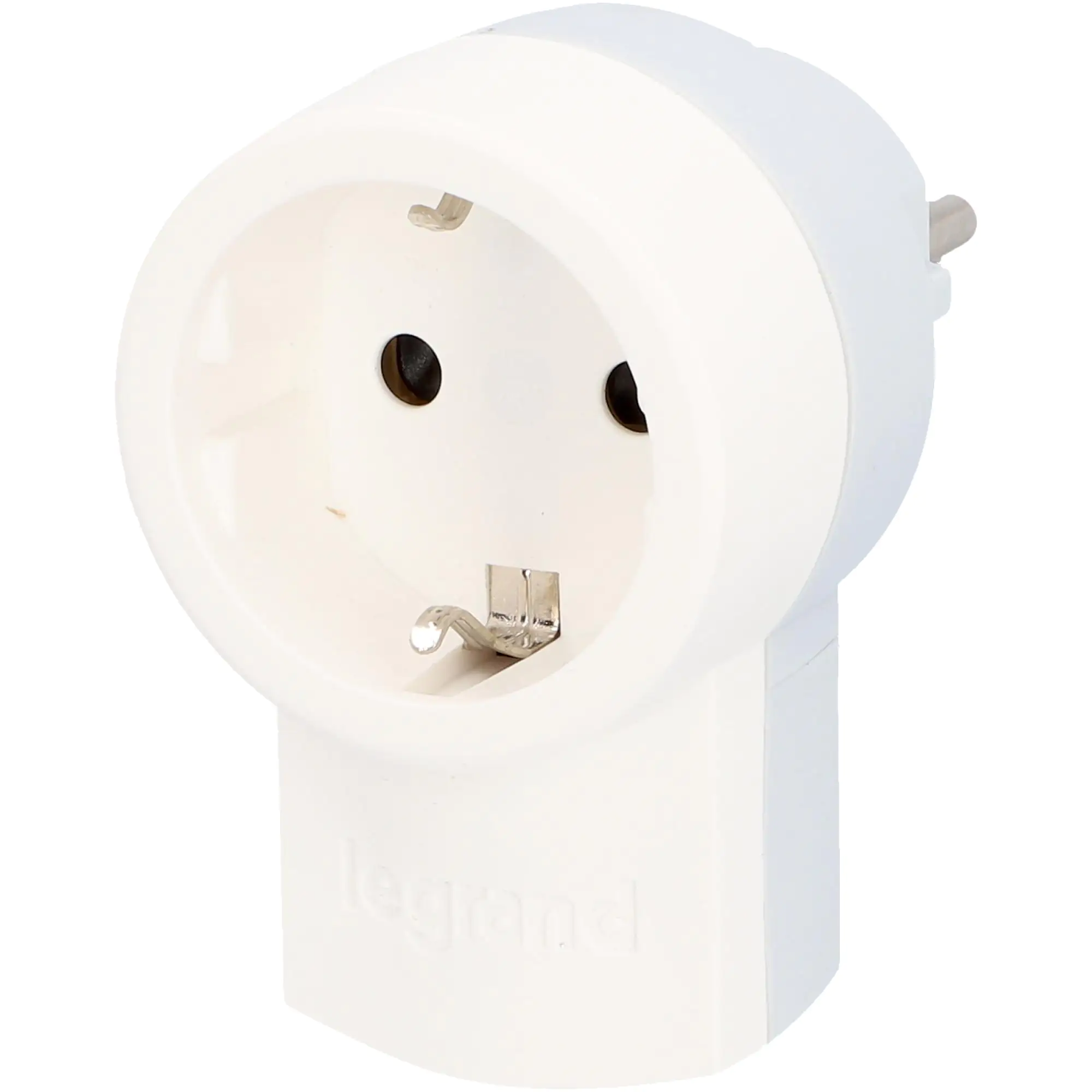 LEGRAND Schutzkontakt-Stecker integrierte Kupplung weiß