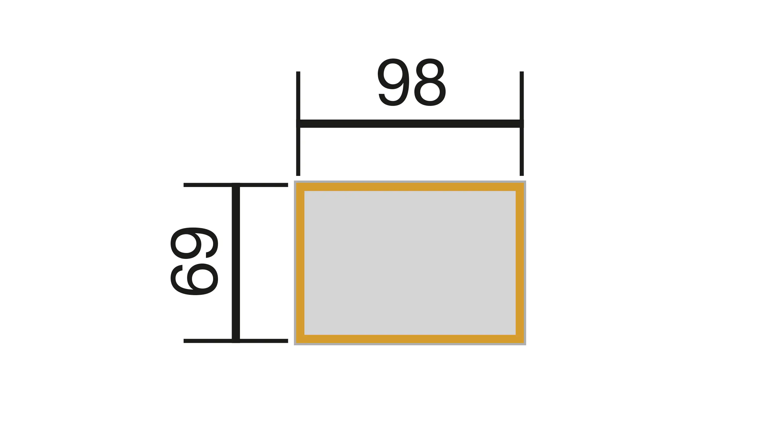 Weka Element-Hochbeet Modular,21 mm, grau, 98 x 69 cm,