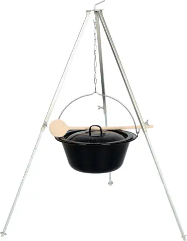 Su-Deco Gulaschkessel-Set 4-teilig 10 Liter schwarz granit