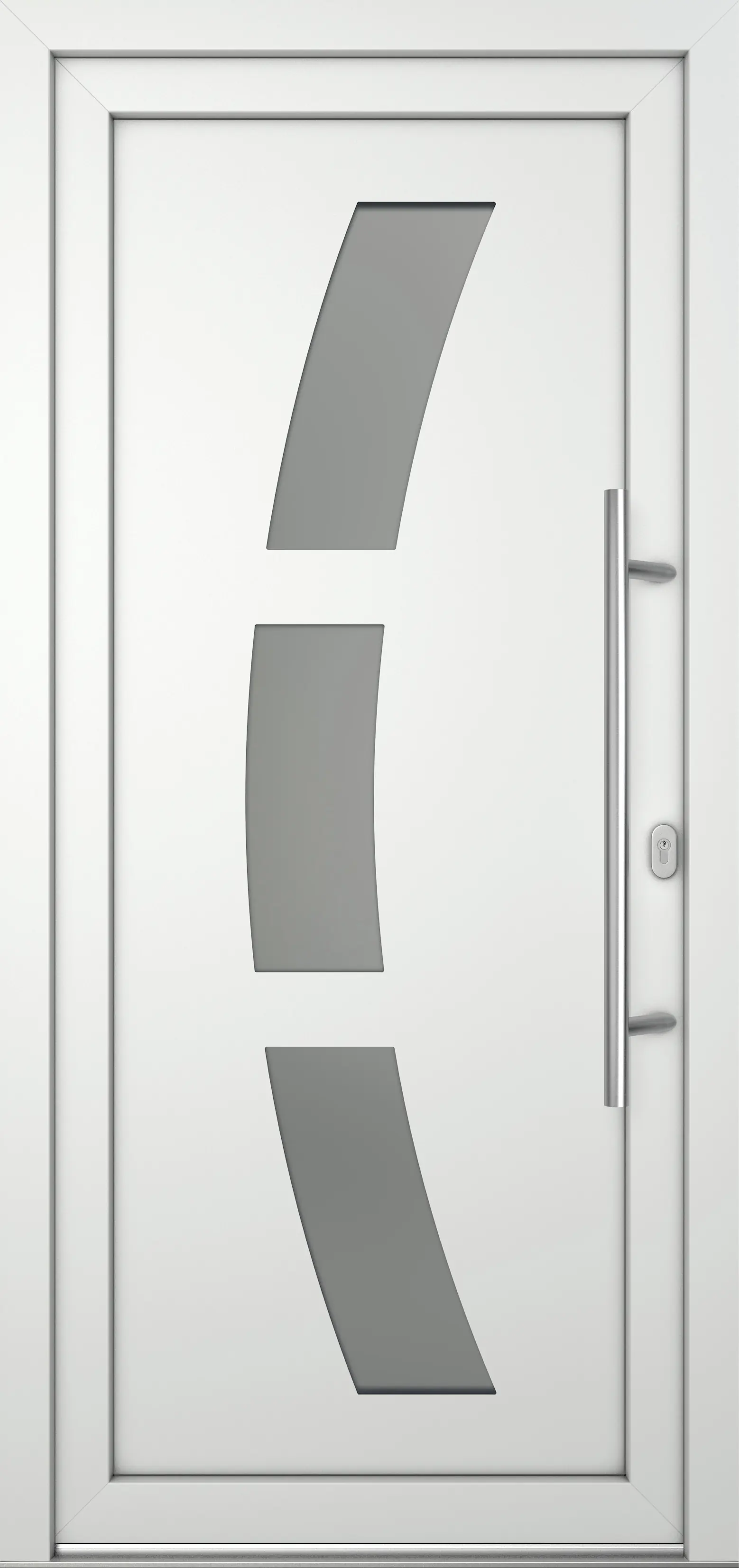 Meeth Haustür Optimal Pro PVC Modell 103 88 x 208 cm DIN Rechts weiß