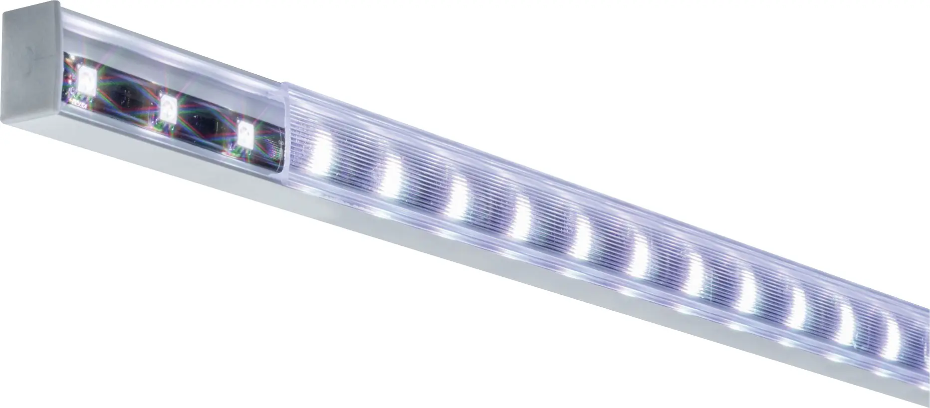 Paulmann LED-Profil für LED-Streifen Square 2 m weißem Diffusor alu eloxiert