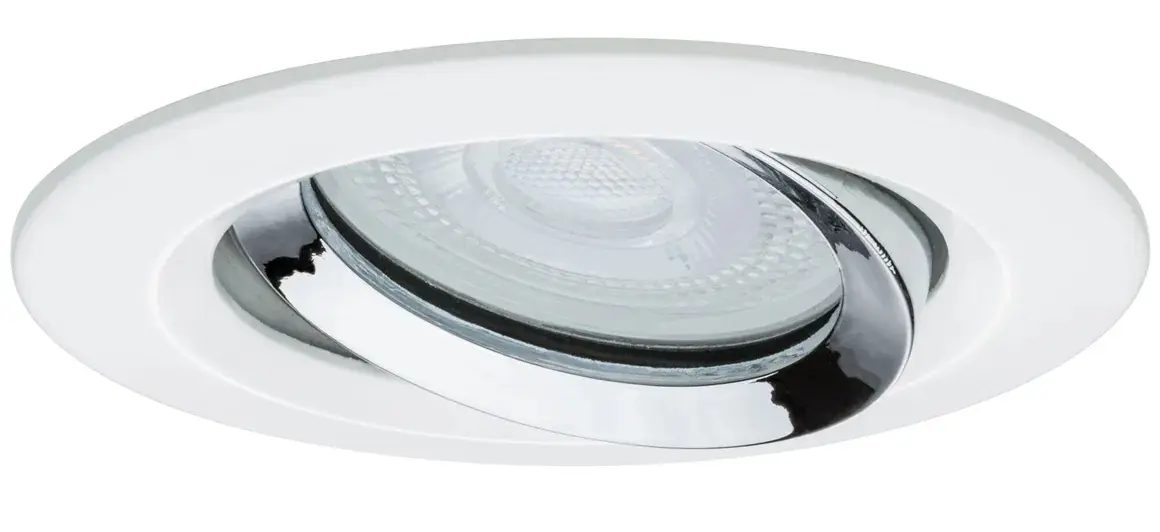 Paulmann LED-Einbauleuchte Nova Plus Ø 9,3 cm neutralweiß chrom weiß matt dimmbar