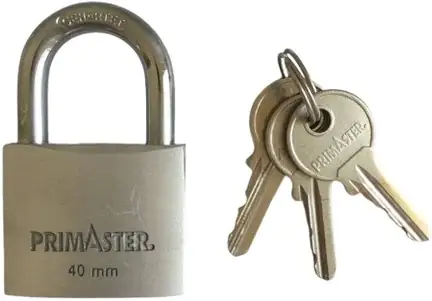 Primaster Vorhängeschloss Aluminium 63 mm inkl. 3 Schlüssel