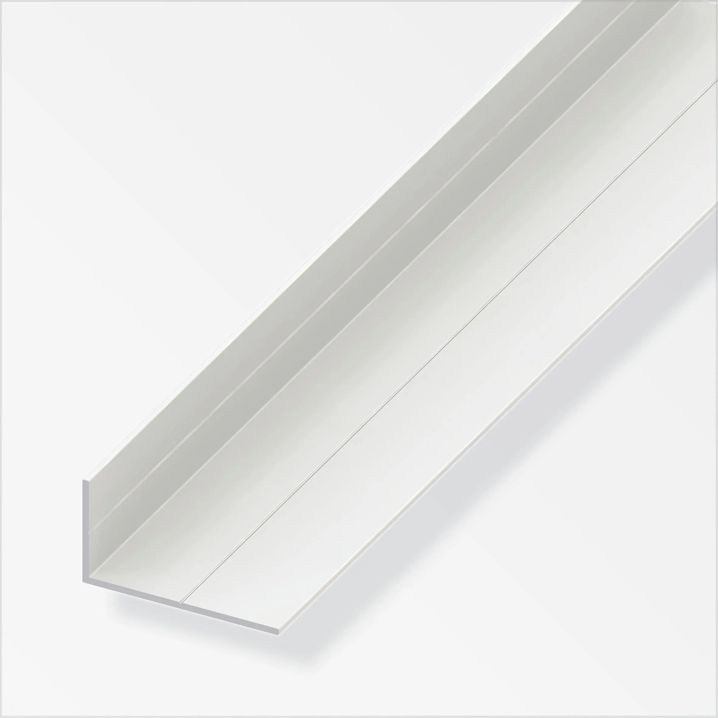 alfer Winkel 1 m, 23.5 x 43.5 mm PVC (Kunststoff) glatt weiss
