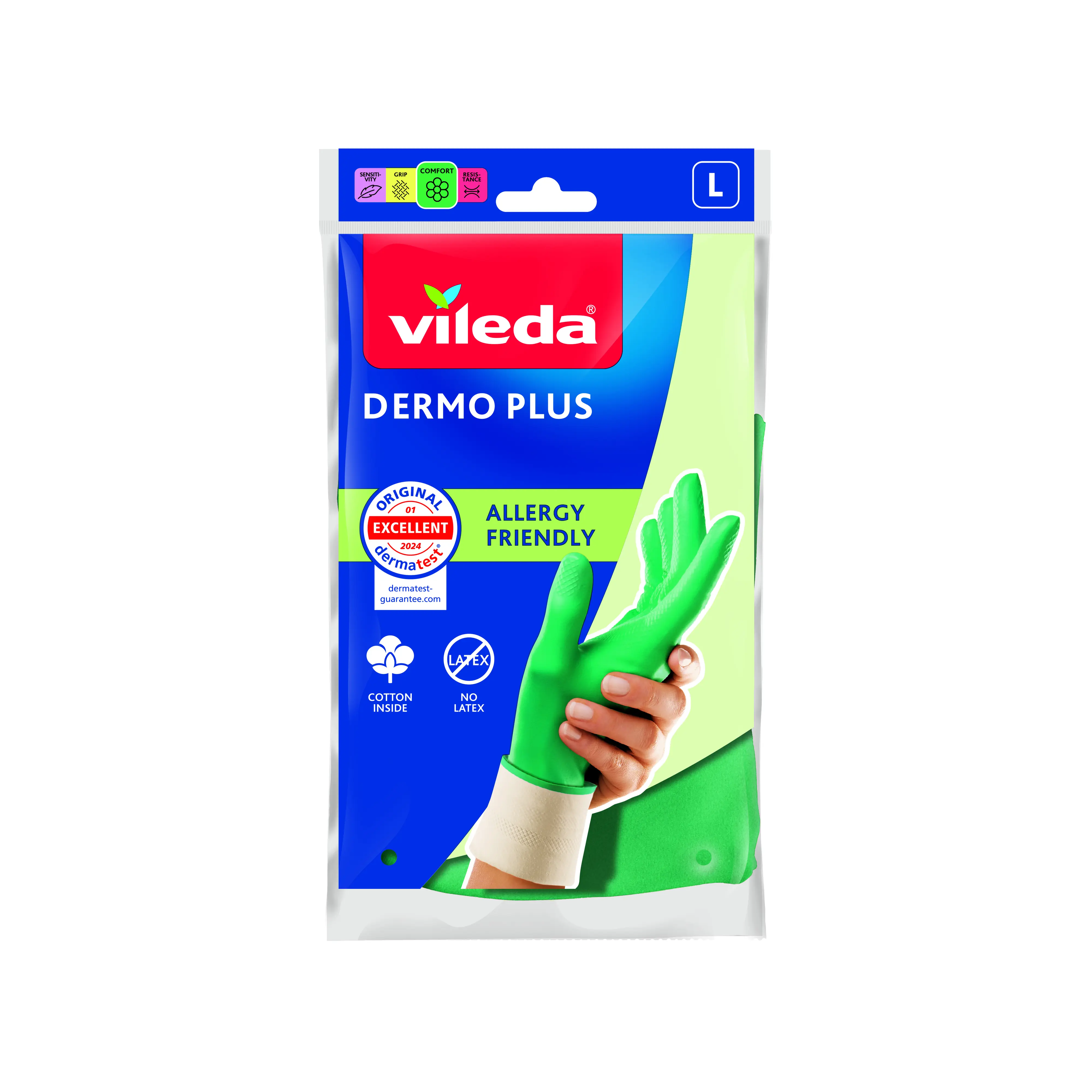 Vileda Haushaltshandschuhe Dermo Plus Größe L