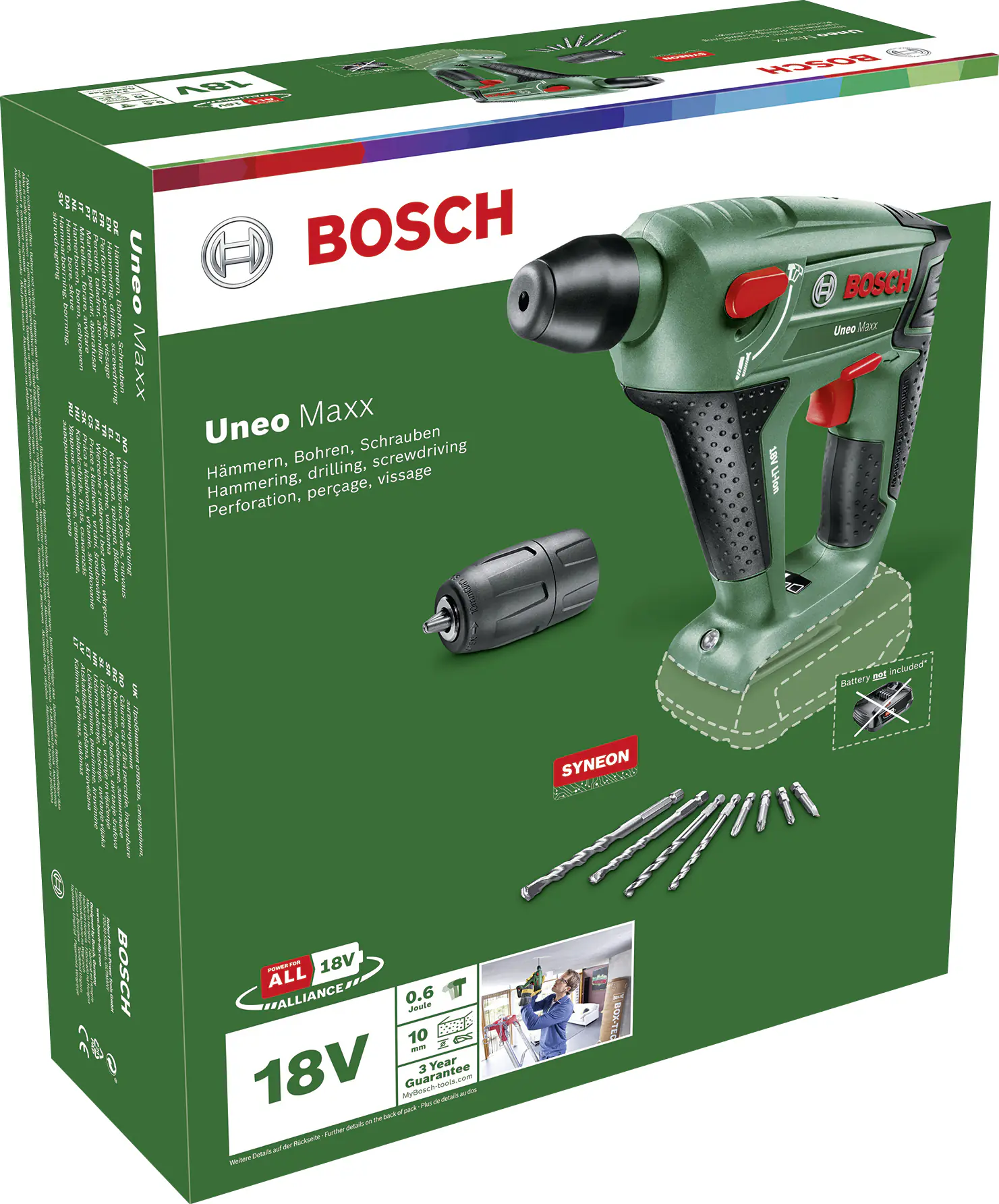 Bosch Akku-Bohrhammer UNEO Maxx 18 V 2.5 Ah Solo