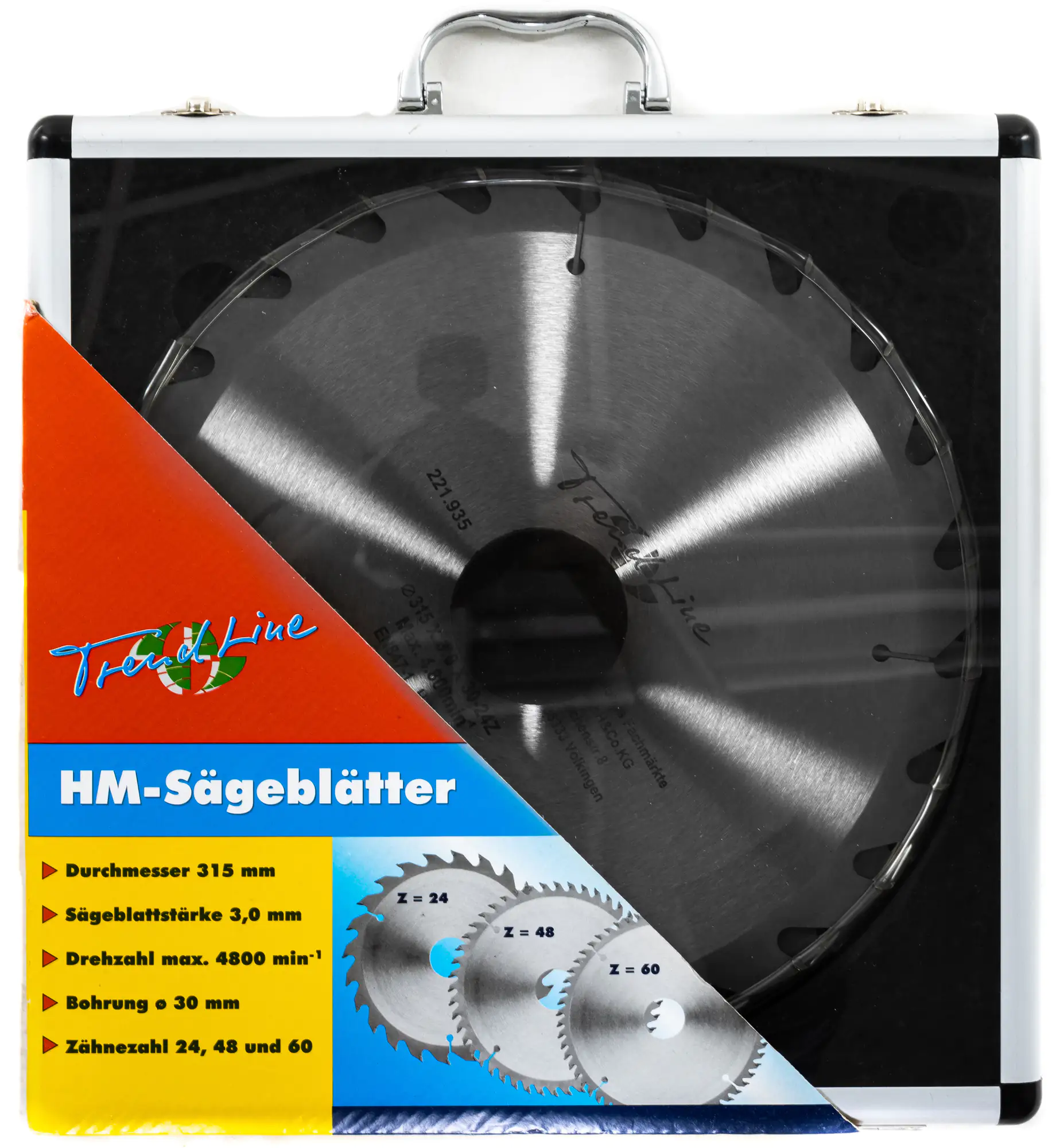 TrendLine HM-Kreissägeblätter Ø 315 mm Bohrung Ø 30 mm 3-teilig