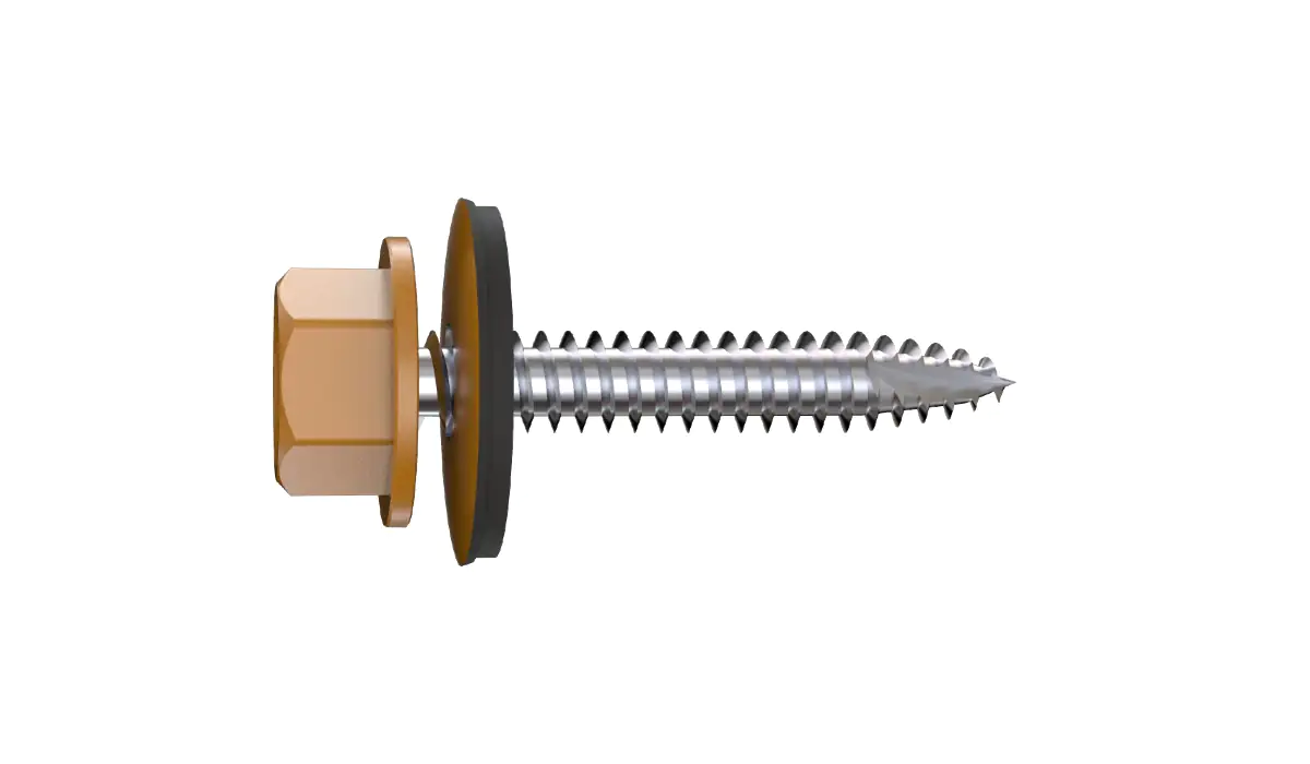 Connex Bohrschrauben 4.8 x 35 mm Sechskant Sechskantkopf - 100 Stk. bronze