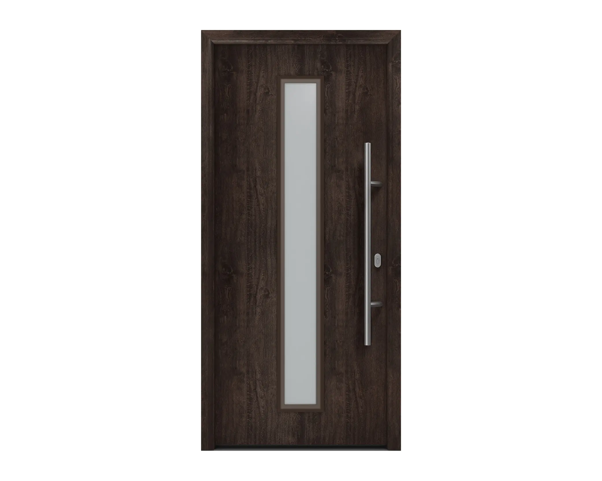 EcoStar Haustür ISOPRO IP 020S night oak 110 x 210 cm