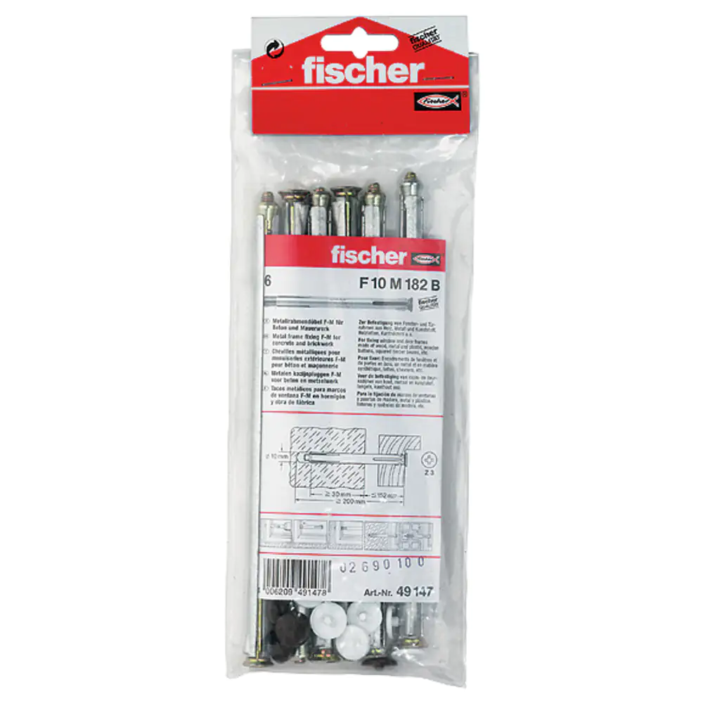 Fischer Fensterrahmendübel 10.0 x 182 mm - 6 Stück
