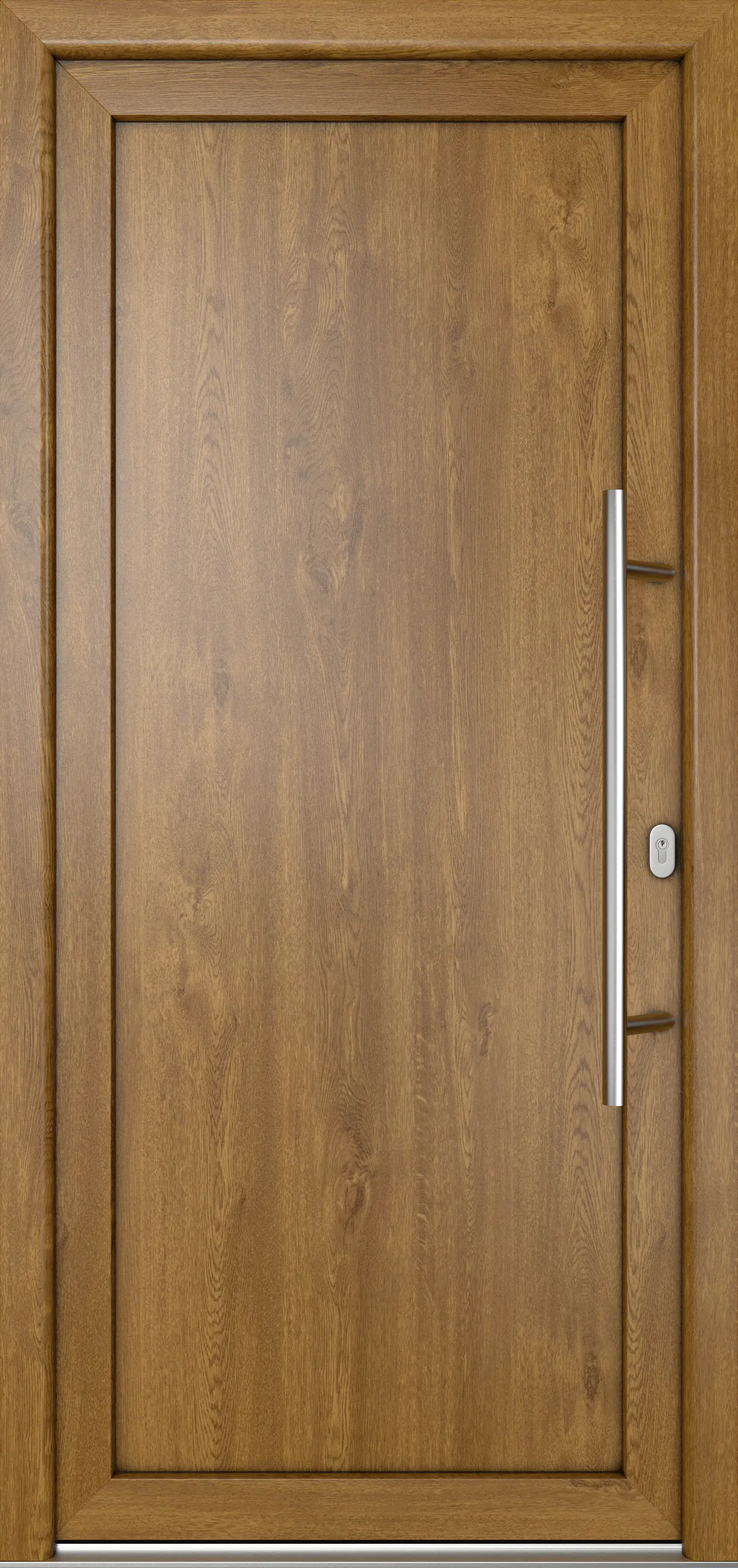 Meeth Haustür Signum Pro PVC Modell 01 98 x 200 cm DIN Rechts weiß/golden oak