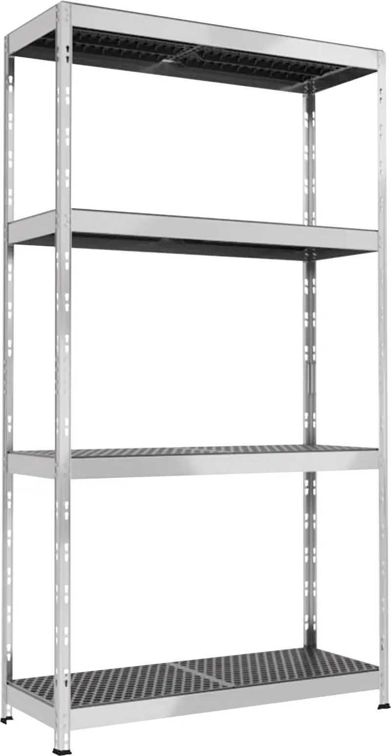 Ar Shelving Regal Rivet Allroad Kunststoff 180 x 100 cm 4 Böden 400 kg