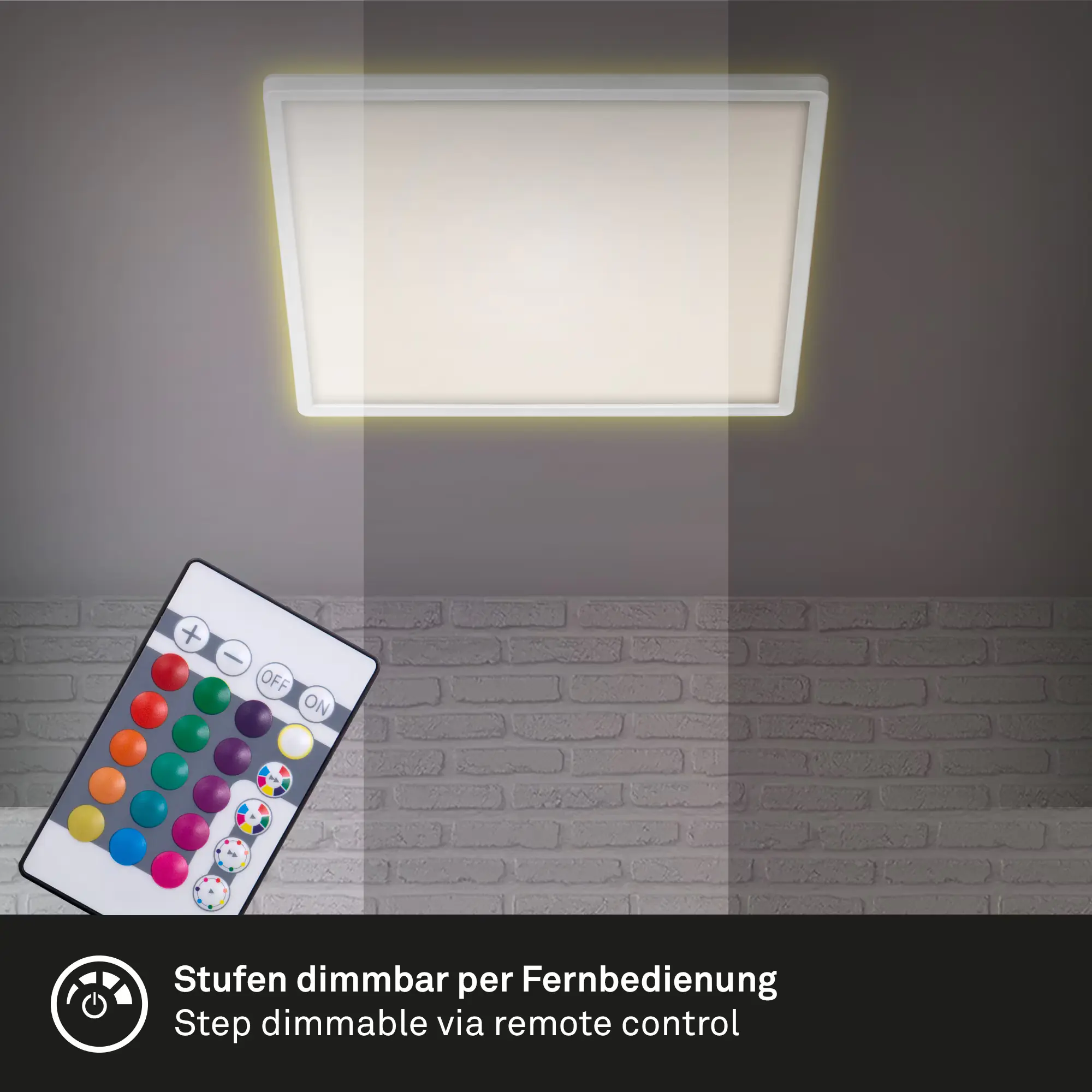 Di-Ka Ultraflaches RGBW LED Panel SLIM mit Hintergrundbeleuchtung