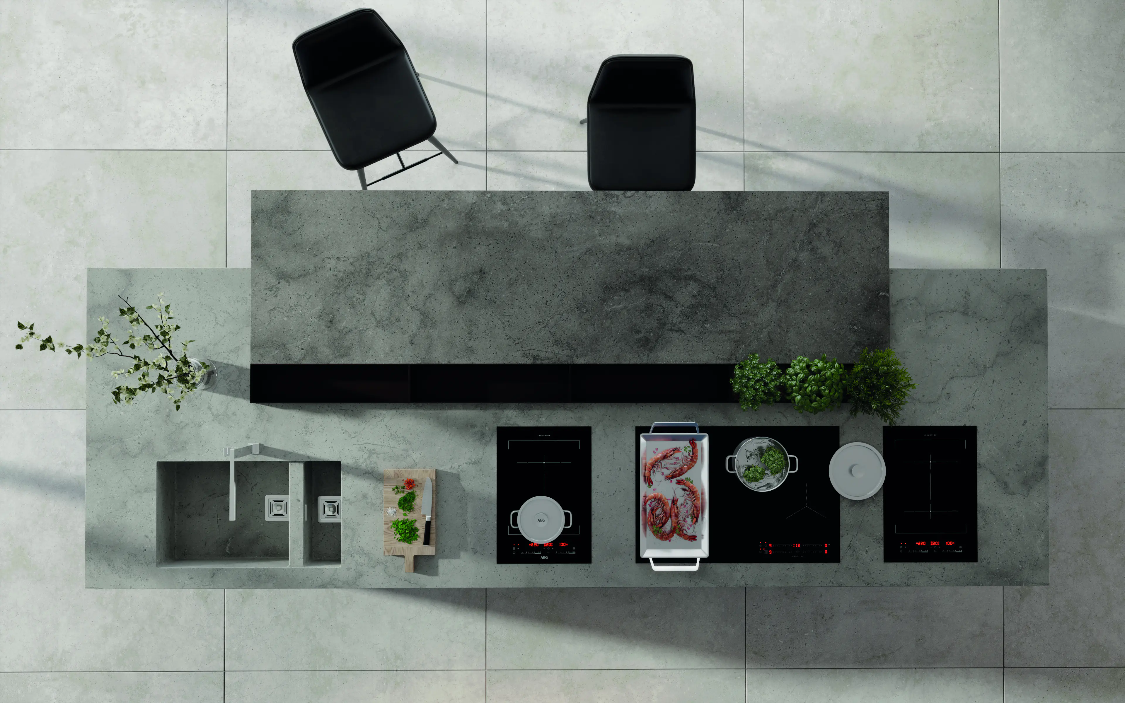 Kronoflooring Arbeitsplatte Dovetail Arosa 246 x 63,5 x 3,8 cm eiche