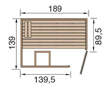 Weka Massivholzsauna Valida Eck 1 Sparset mit Bio-Aktiv Saunaofen
