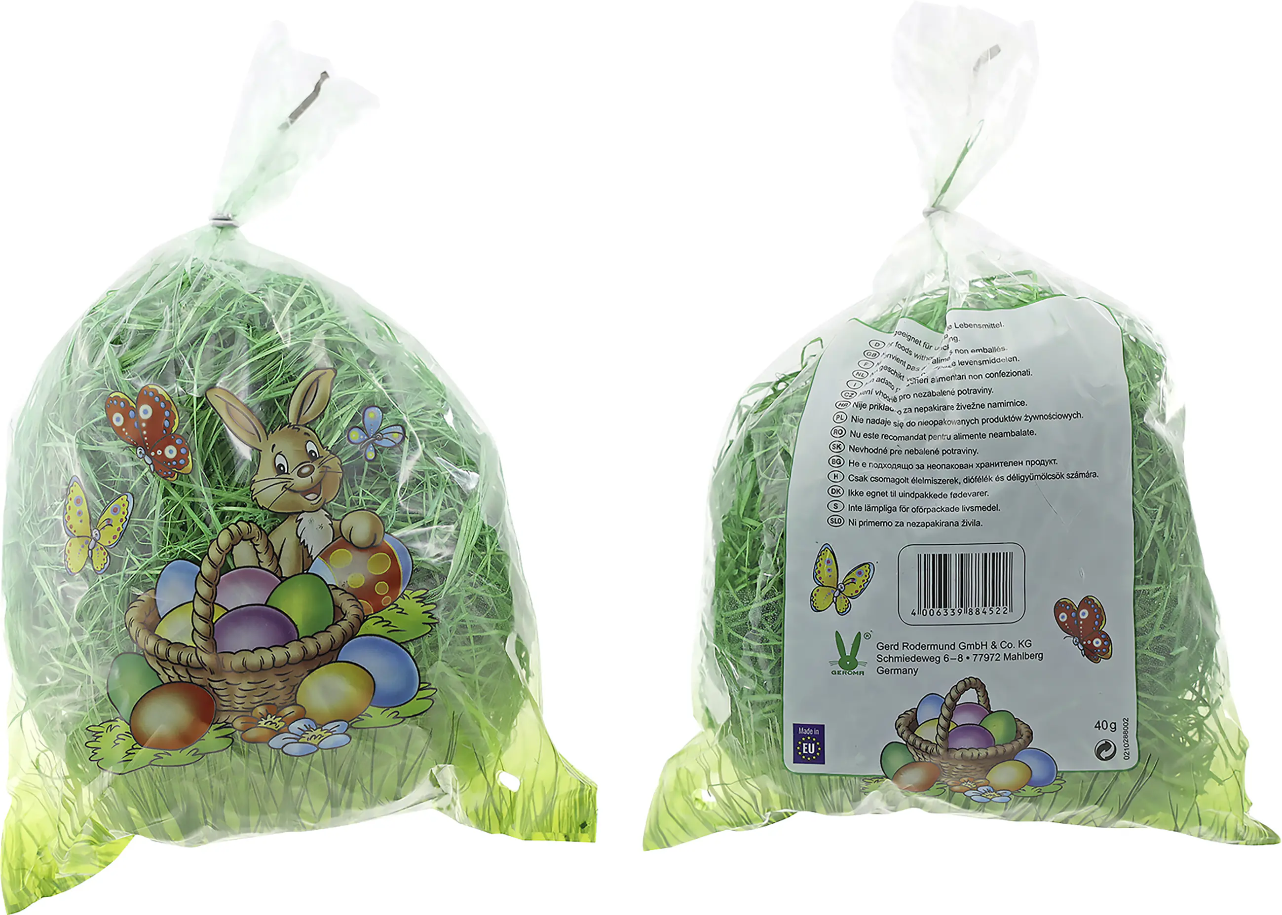Ostergras Holzwolle 40 g grün