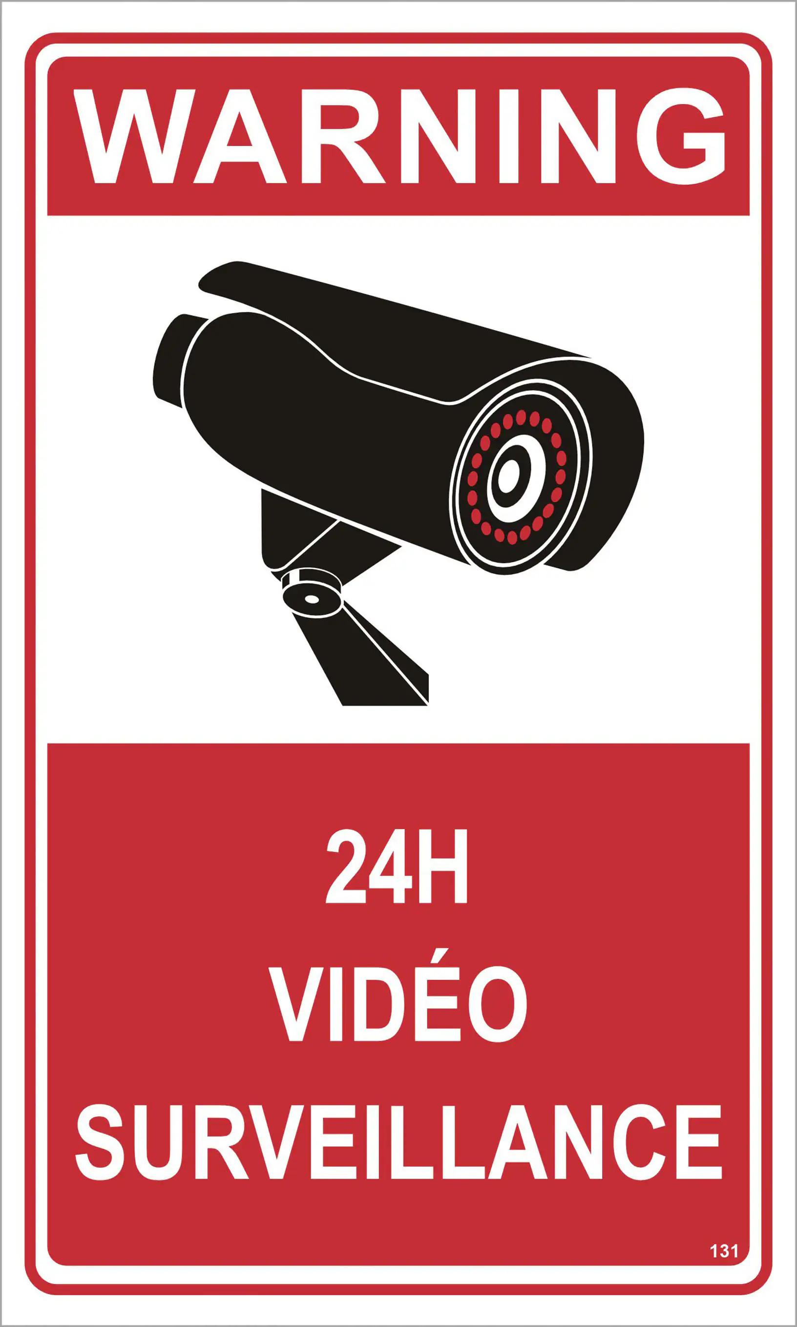 Hermann Schütz Warnschild Videoüberwachung 25 x 15 cm