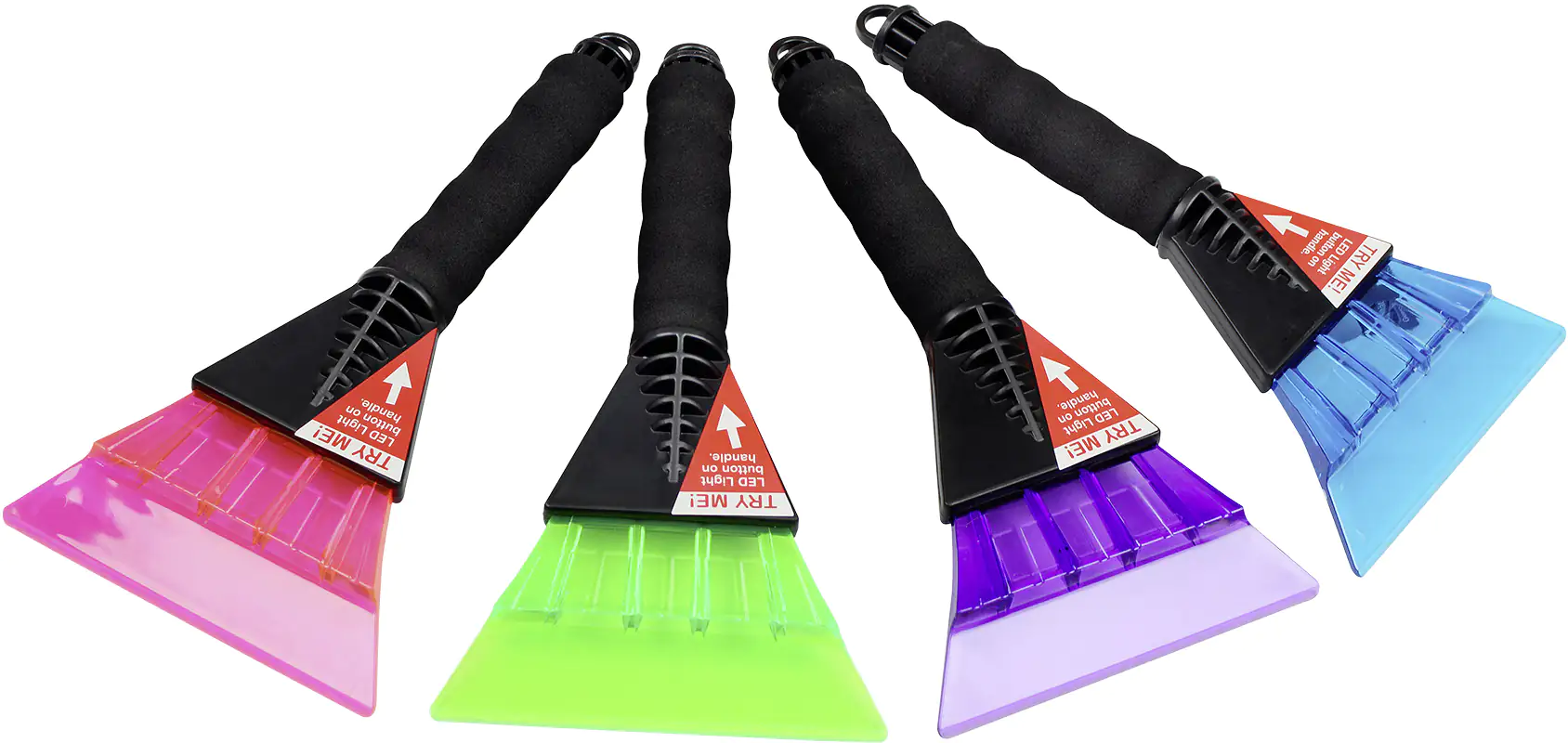 APA Eiskratzer mit LED Leuchte farbig sortiert