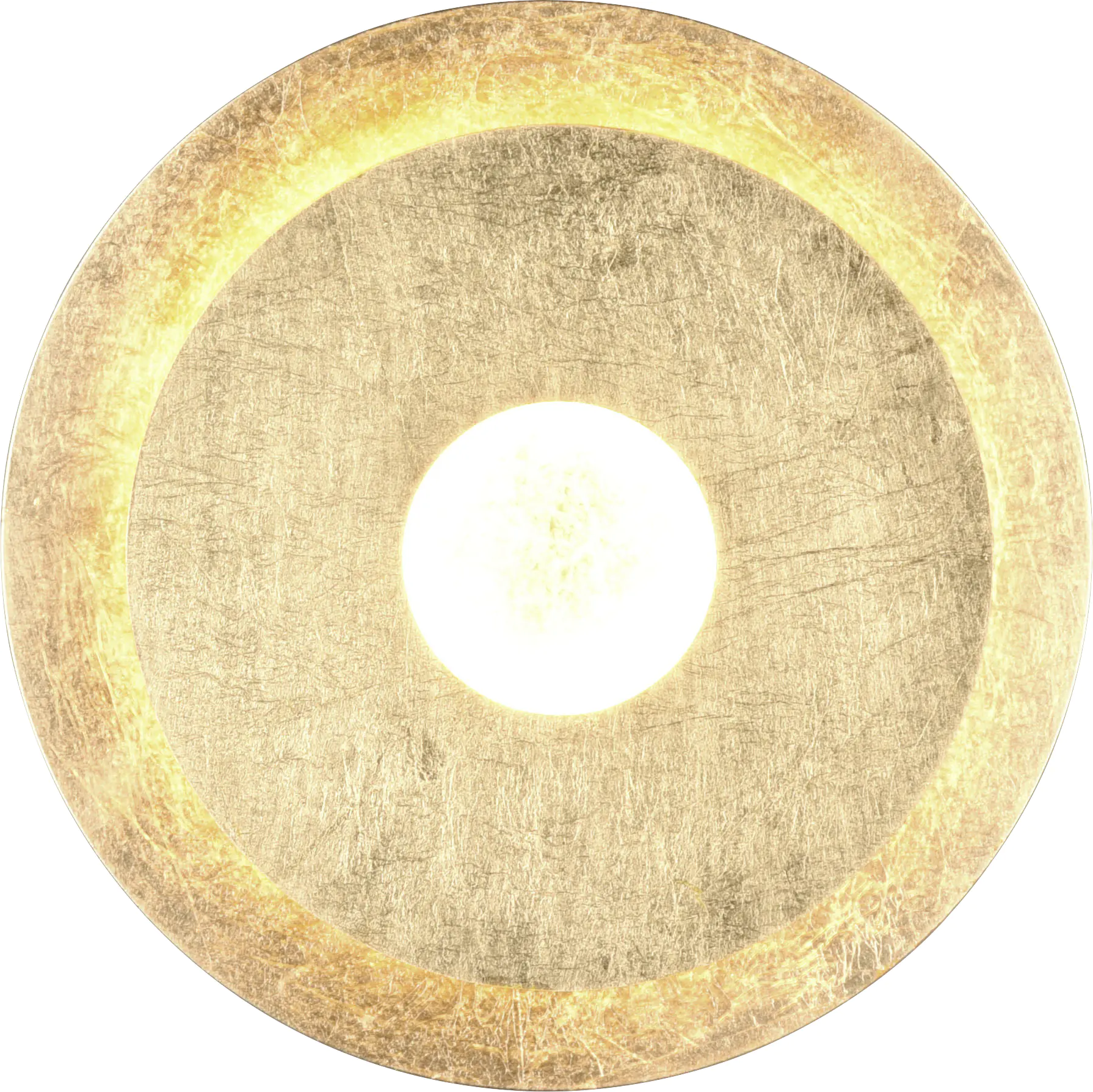 Trio Leuchten LED Wandleuchte Leano 6W, warmweiß goldfarbig Metall