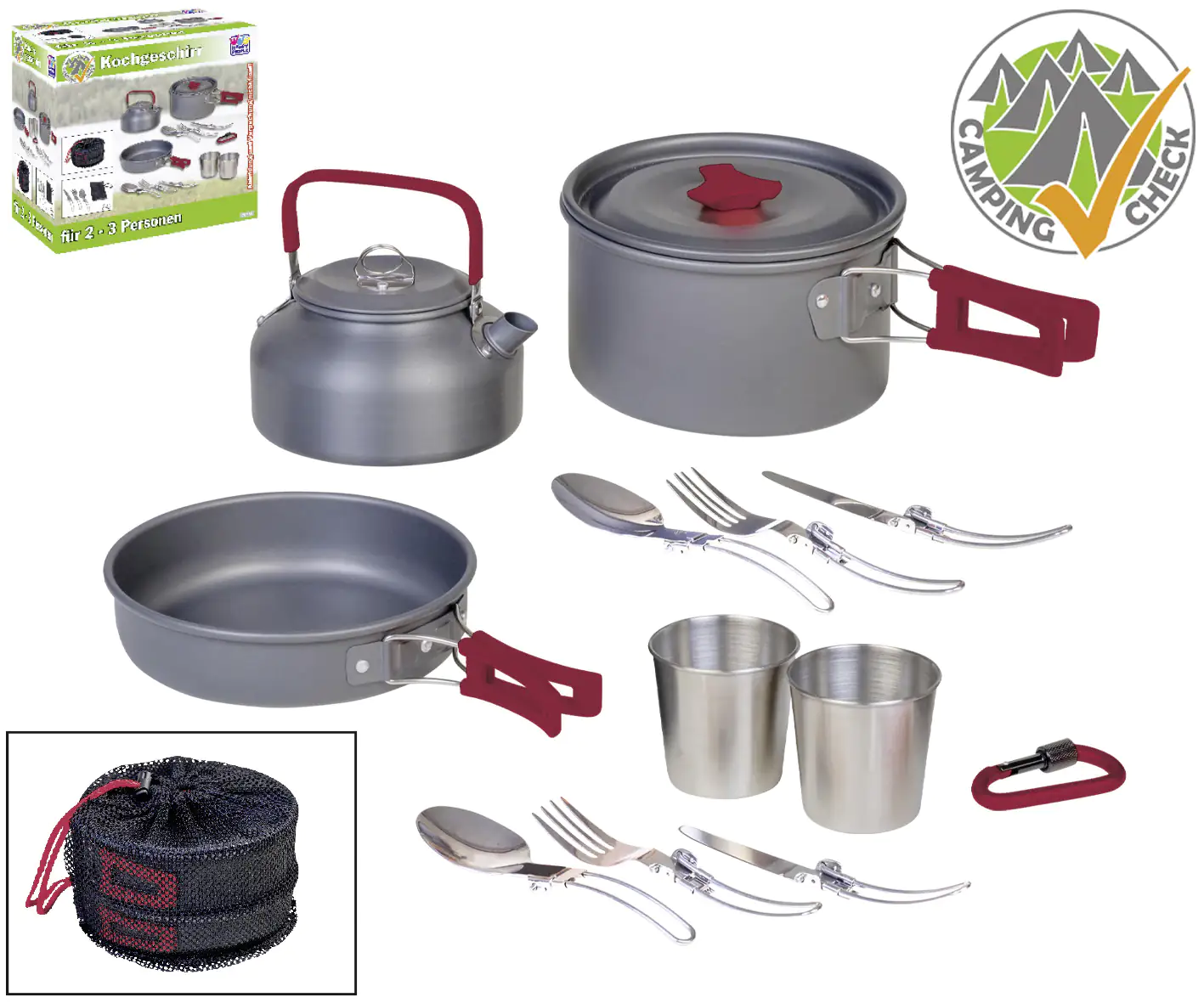 Happy People Camping Kochgeschirr für 2-3 Personen