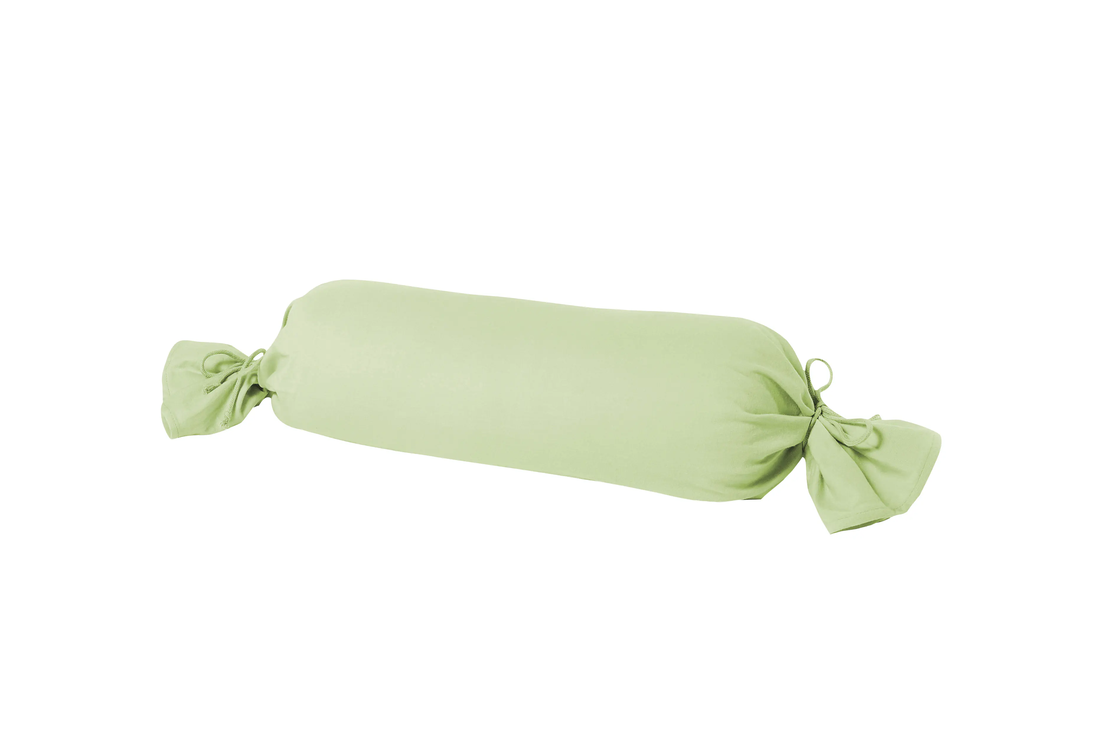 Mako Kissenbezug Feinjersey für Nackenrolle 15 x 40 cm limone
