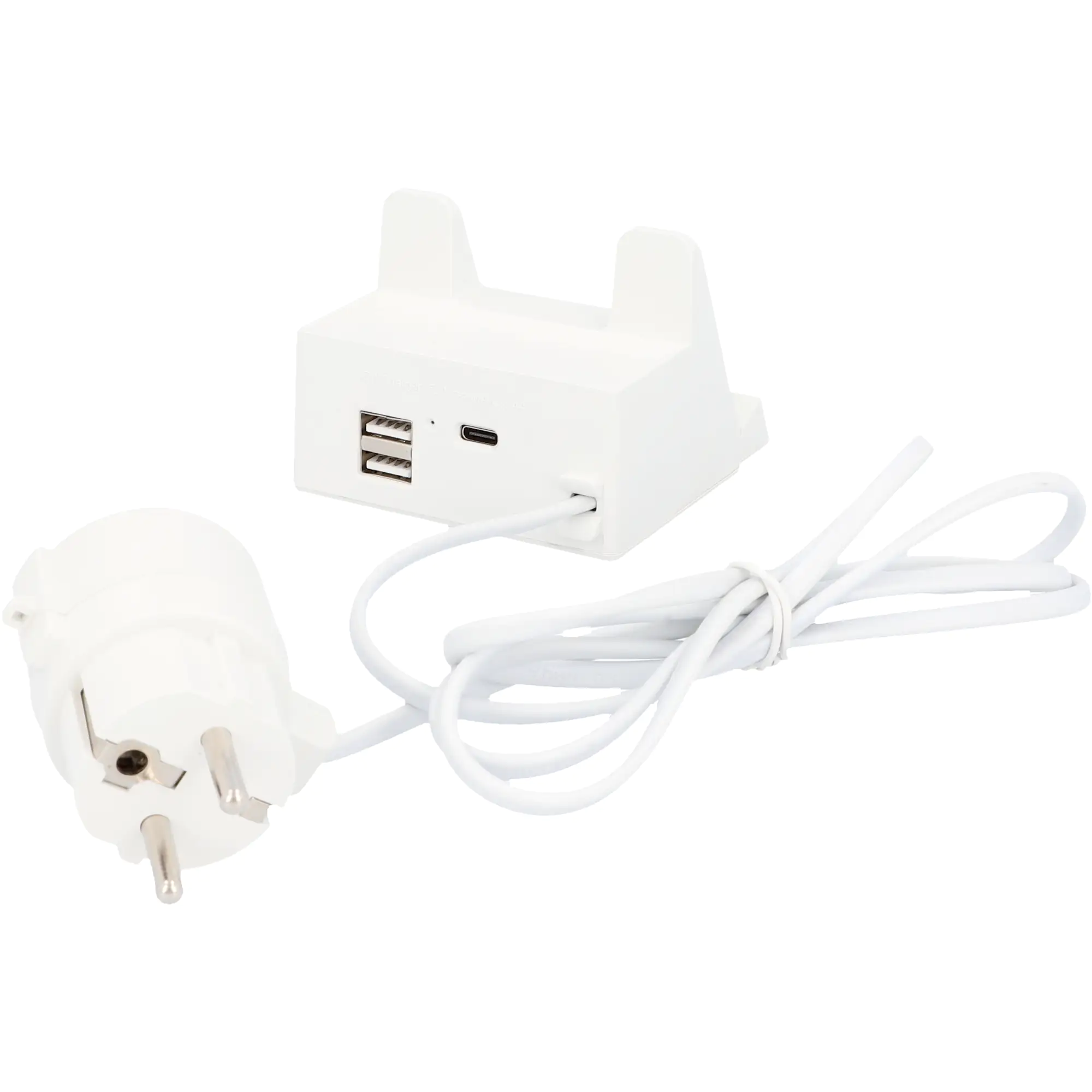 Unitec USB-Ladestation USB A + C mit Halter, 2+1