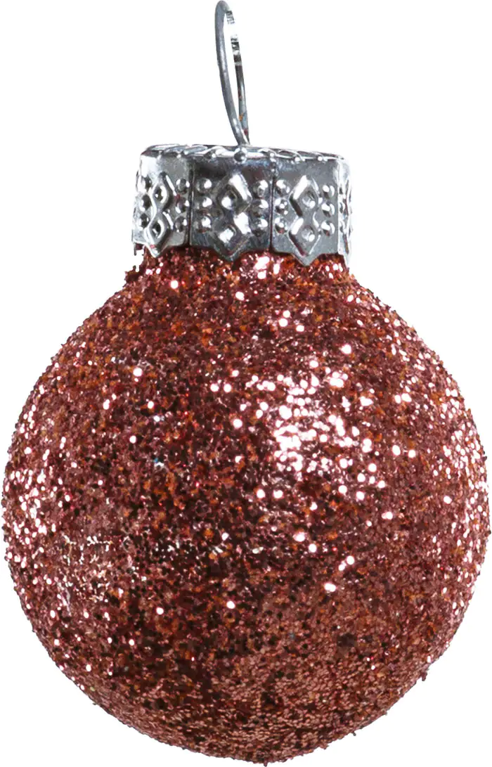 TrendLine Mini-Christbaumkugeln aus Glas Ø 2,5 cm gold-rose 100 Stück