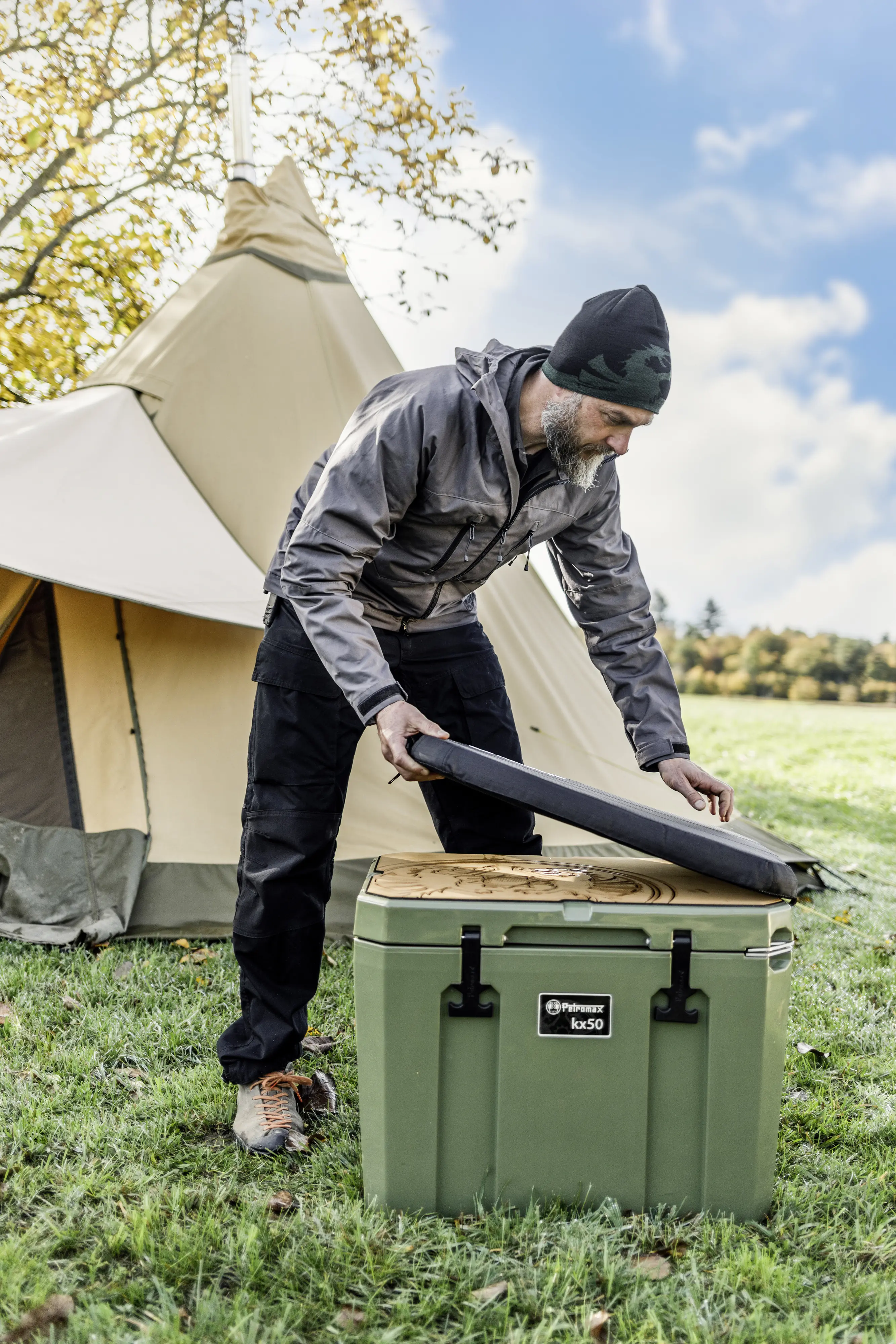 Petromax Sitzkissen für Kühlbox kx50 schwarz