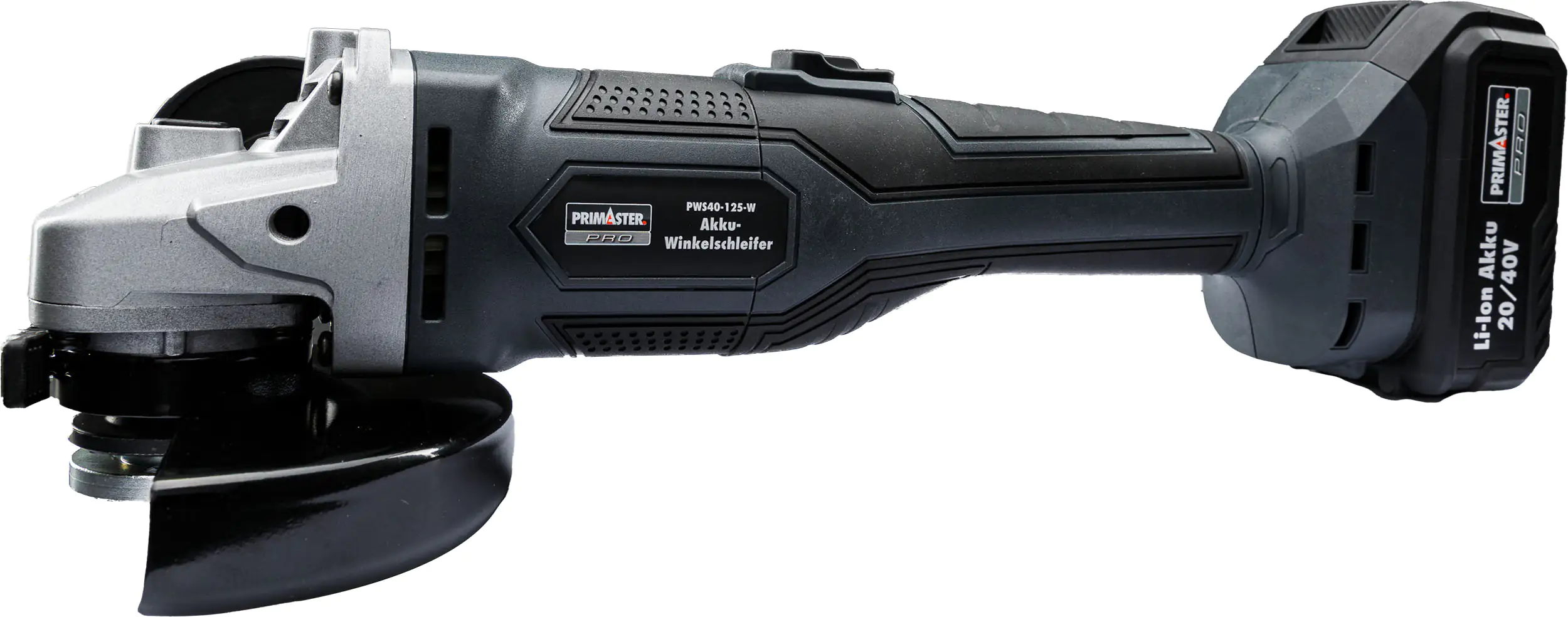 Primaster Pro Akku-Winkelschleifer PWS40-125W 40 V Solo