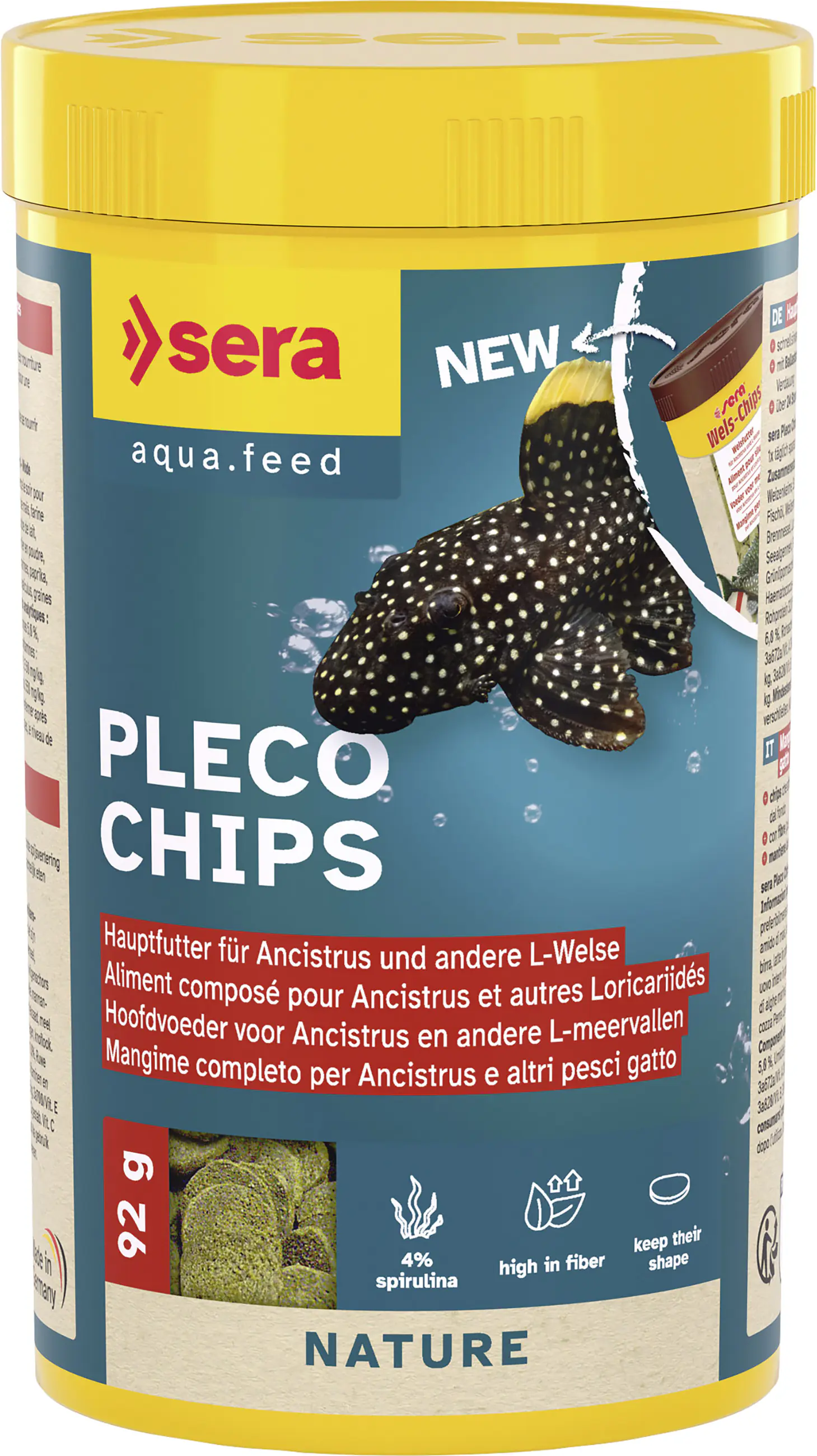 Sera Fischfutter Pleco Chips 250 ml