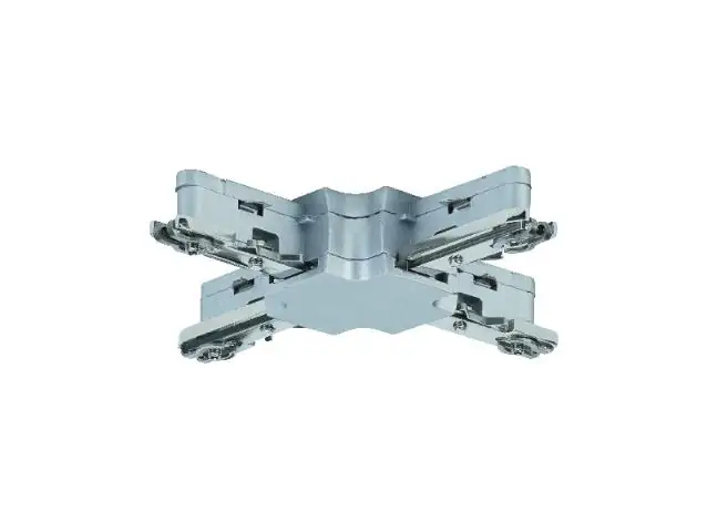 Paulmann URail X-Verbinder chrom matt 10,4 x 10,4 cm max. 1.000 W