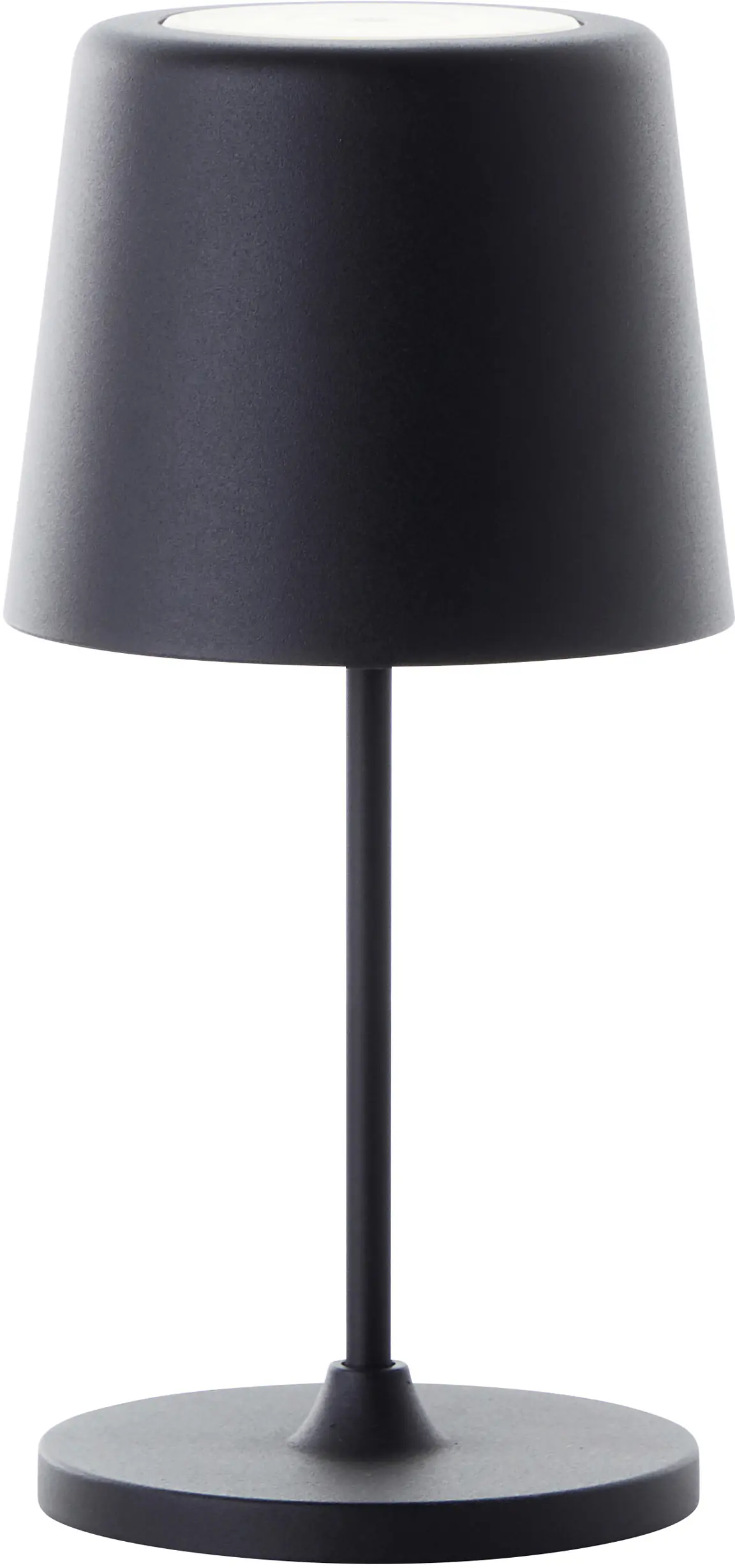 Brilliant LED Akku-Tischlampe Kaami 37 cm dimmbar USB-Kabel schwarz warmweiß 