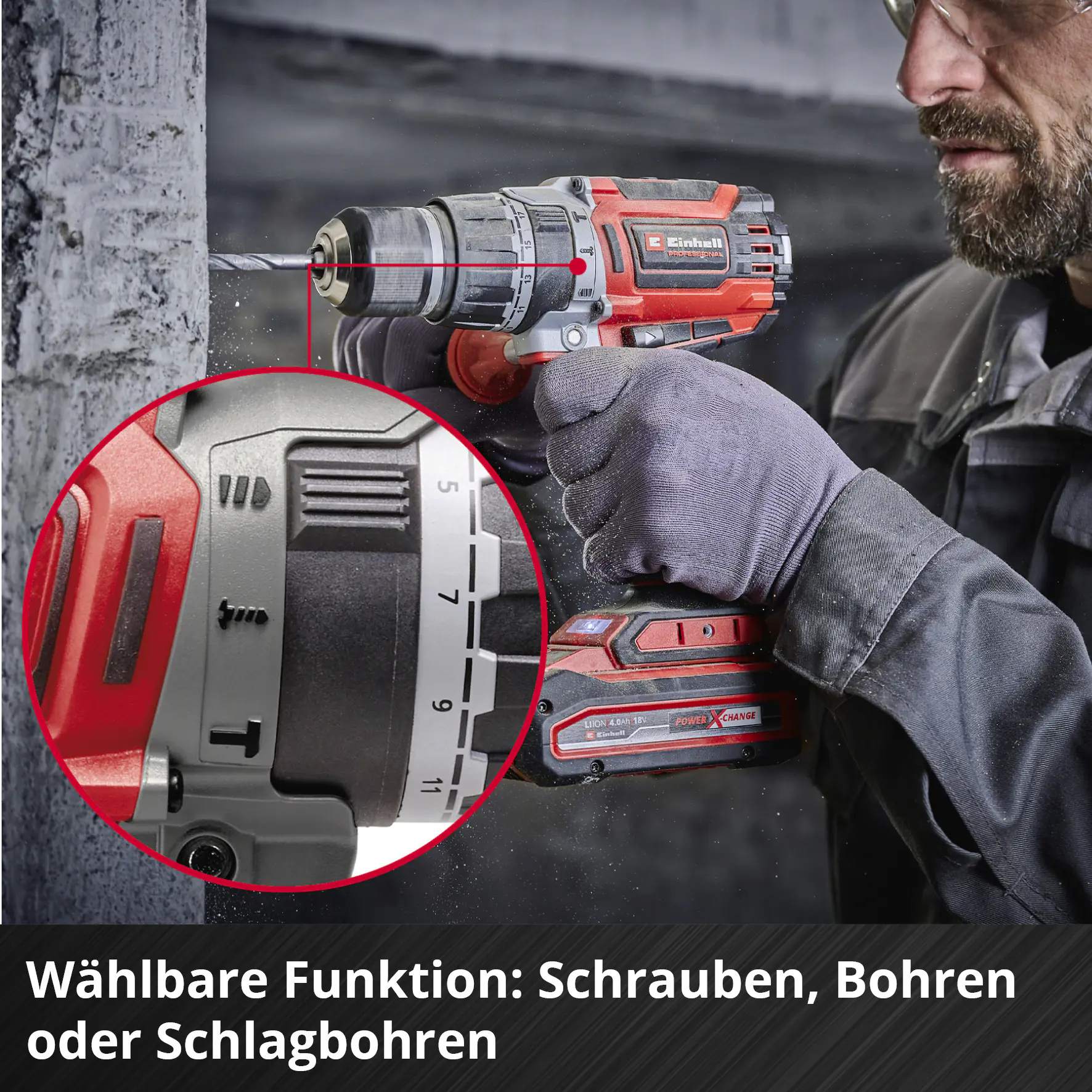Einhell Professional Akku-Schlagbohrschrauber TP-CD 18/70 Li-i BL 70 Nm Solo