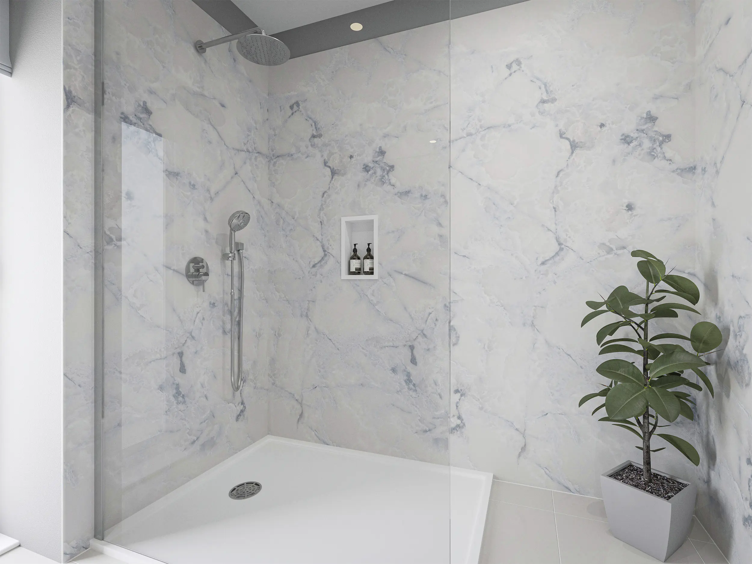 Wetwall Elite Wandpaneel  Onyx Oro 120 x 242 cm mit Nut & Feder