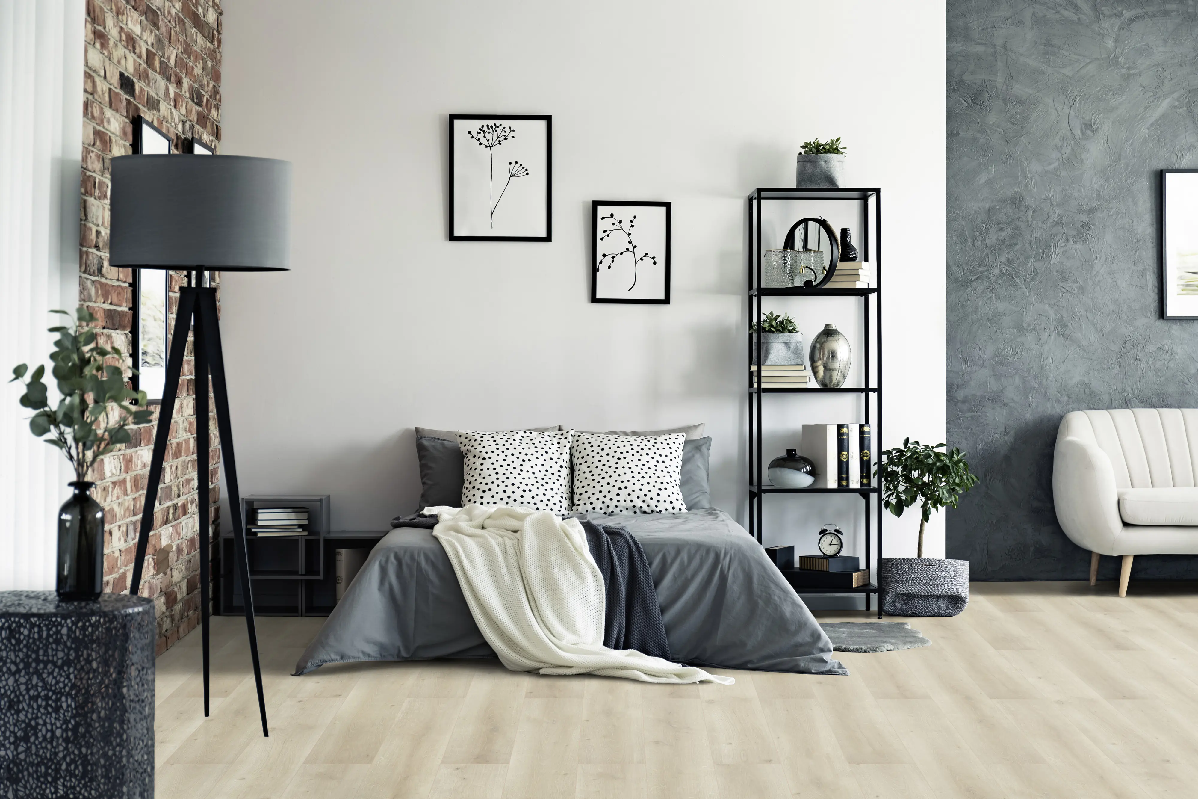 Classen Laminat Megaloc Aquaprotect 128,5 x 19,2 cm 8 mm Oak creme natural