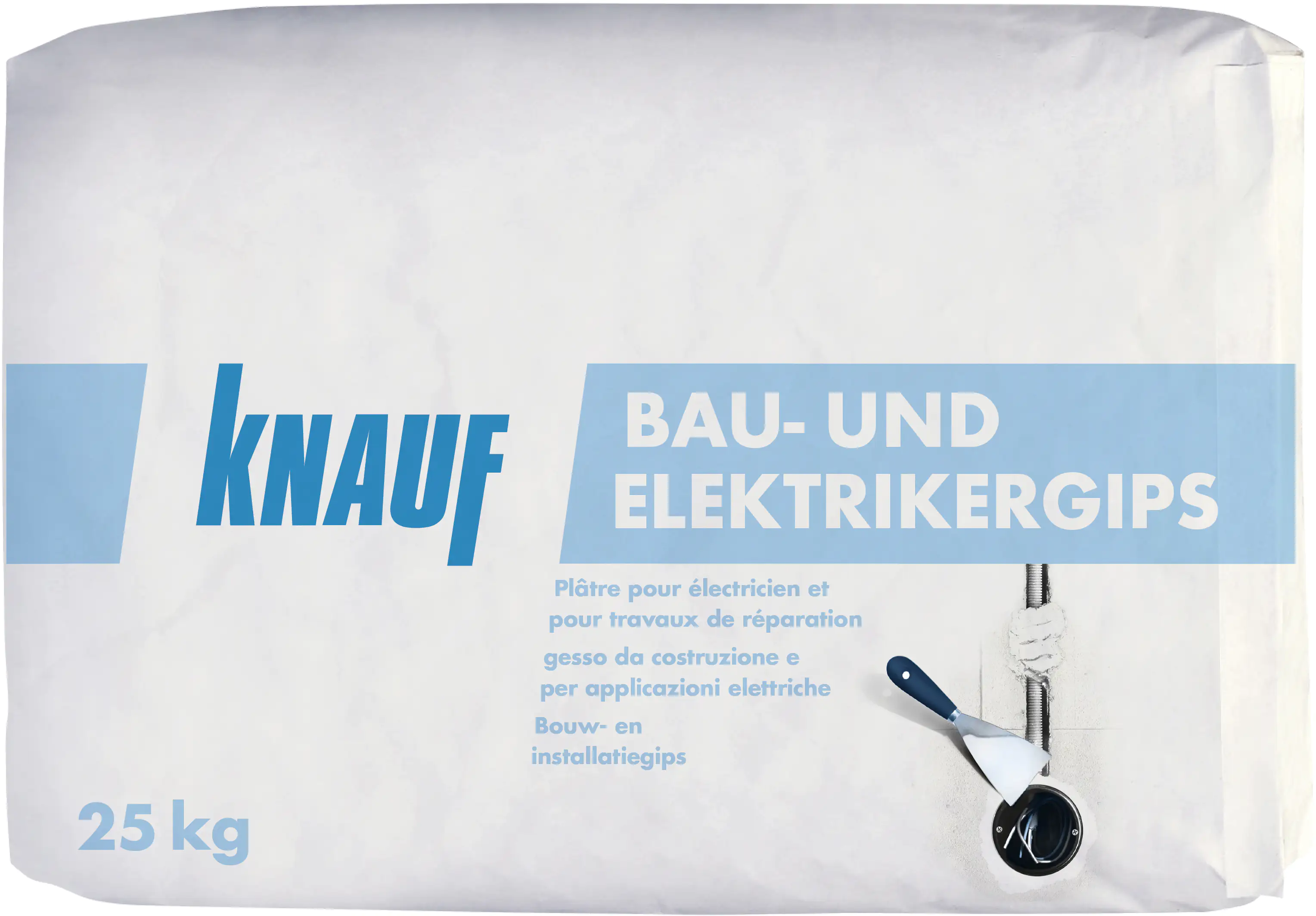 Knauf Bau- und Elektrikergips hellgrau, 25 kg