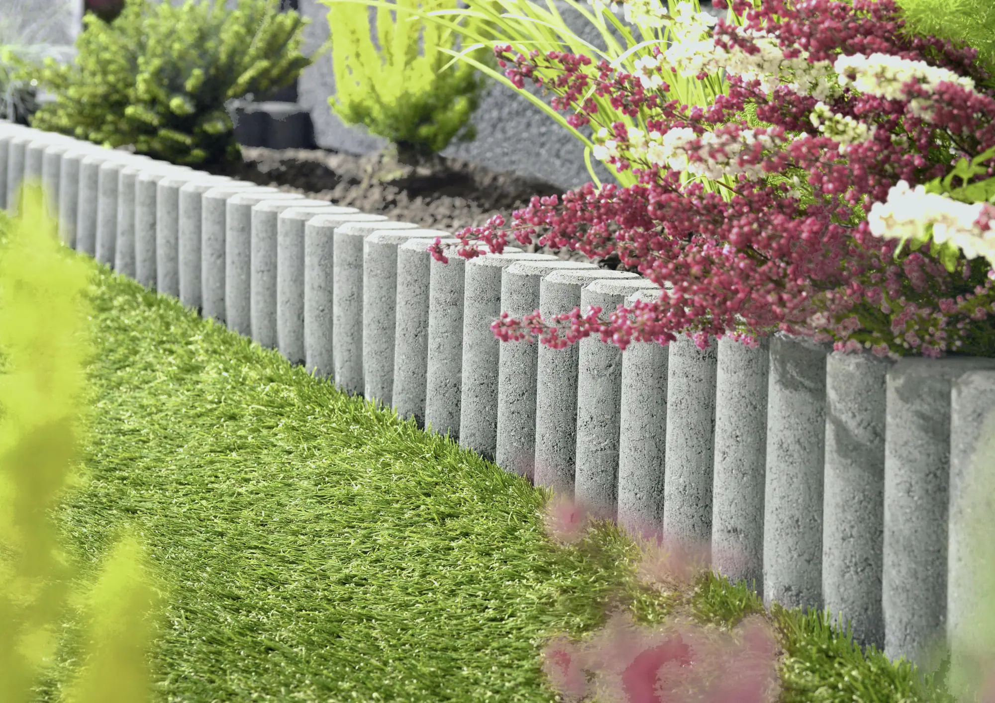Kann Palisade 10er-Element 25 x 50 x 6 cm grau