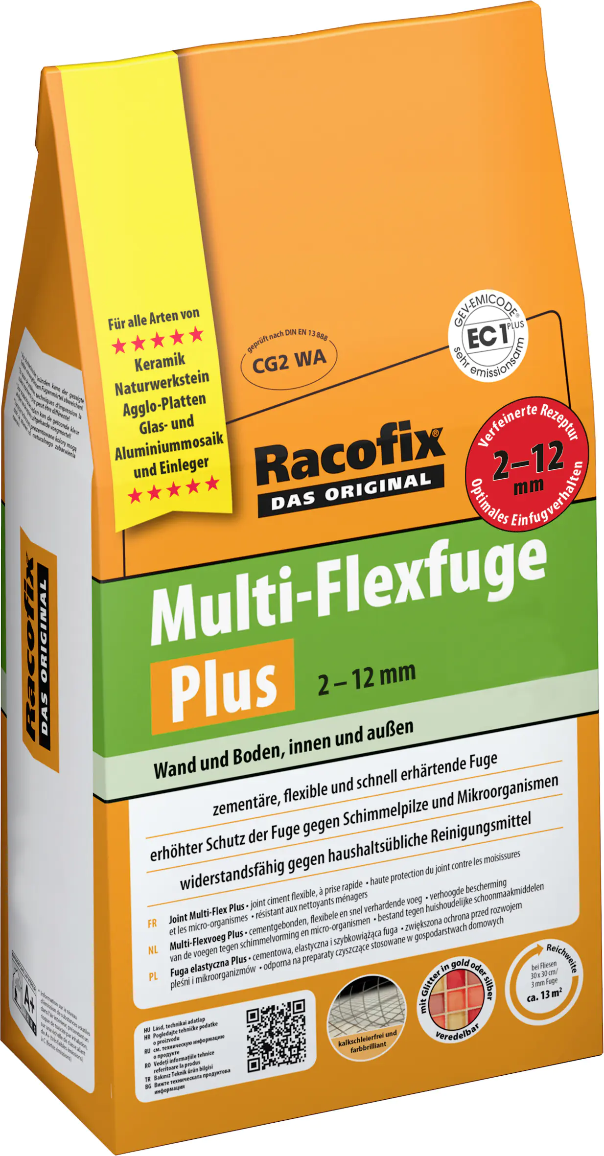 Racofix Multi Flexfuge PLUS 2 - 12 mm weiß 4 kg