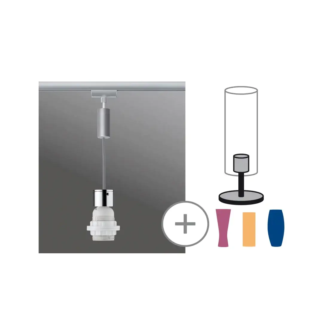 Paulmann URail 2Easy Pendel E27 chrom matt max. 20 W