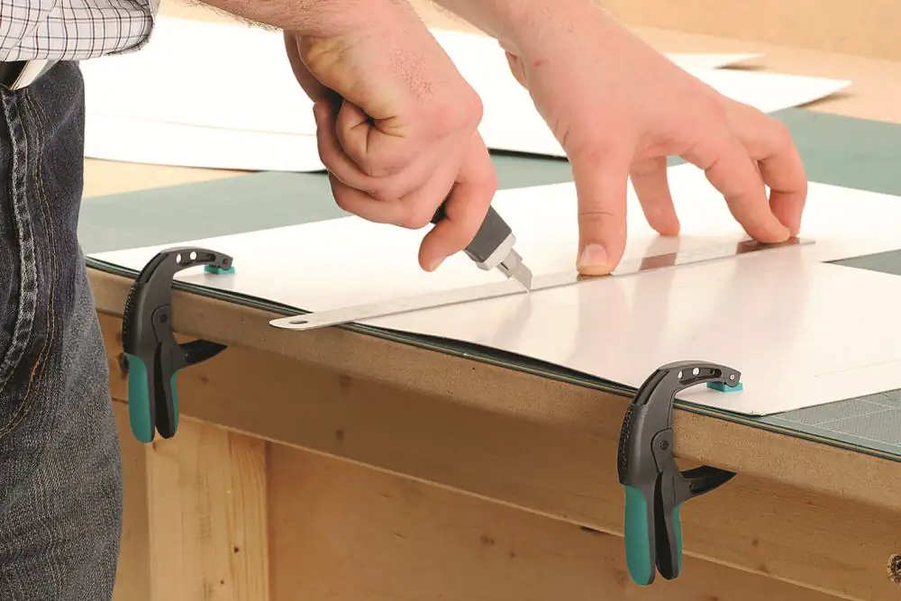Wolfcraft Federzwinge Spannweite 40 mm ergonomische Griffe