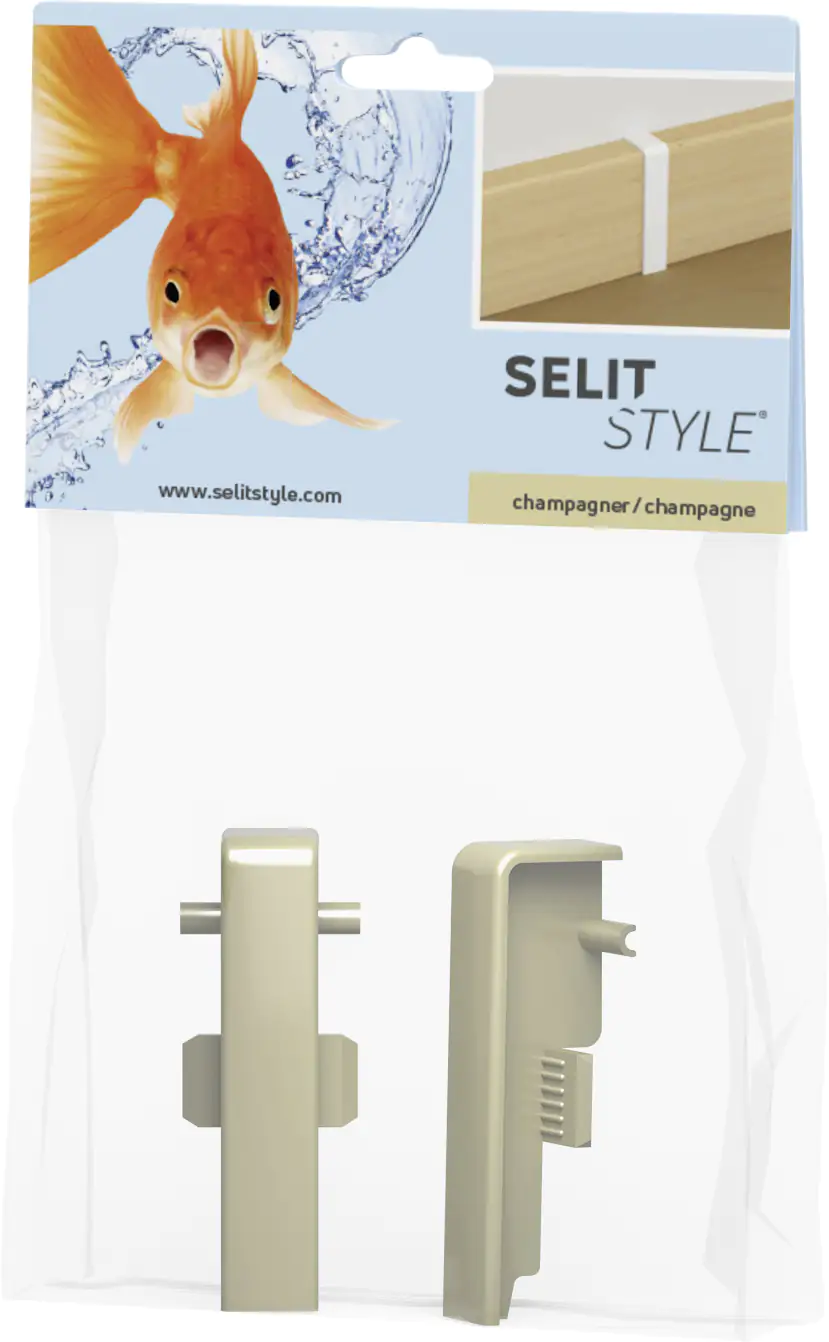 SELITSTYLE Verbinder champagner Höhe 50 mm 2 Stück