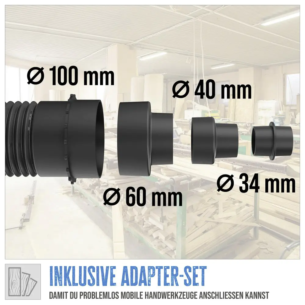 Güde Absauganlage GAA 65.1 550 W, 1150m³/h 65 l