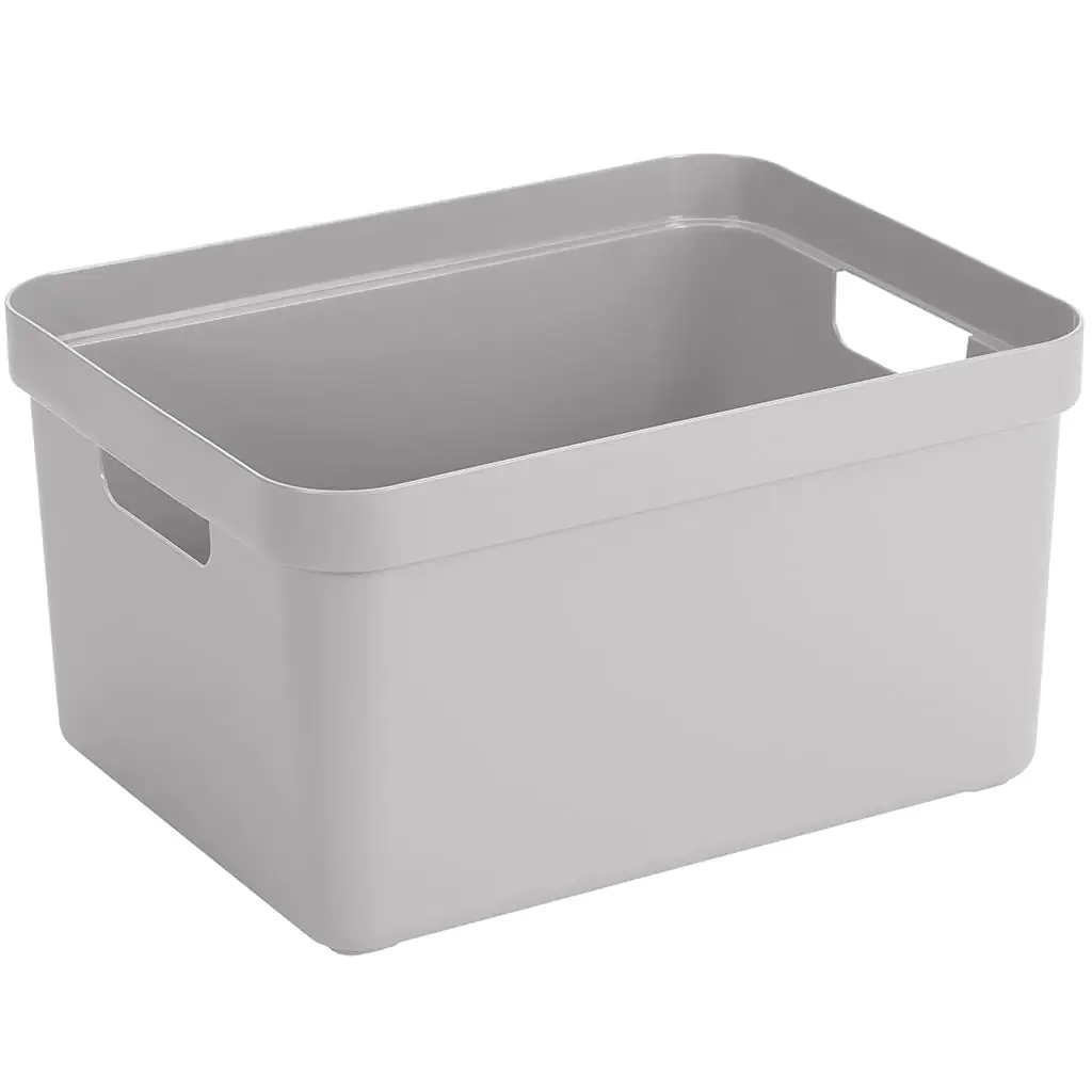 Sunware Aufbewahrungsbox Sigma Home mit Griffen 45,3 x 35,4 cm 32 L hellgrau