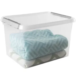 Sunware Aufbewahrungsbox Comfort-Line mit Deckel 40 x 30 cm 22 L transparent 3er Set