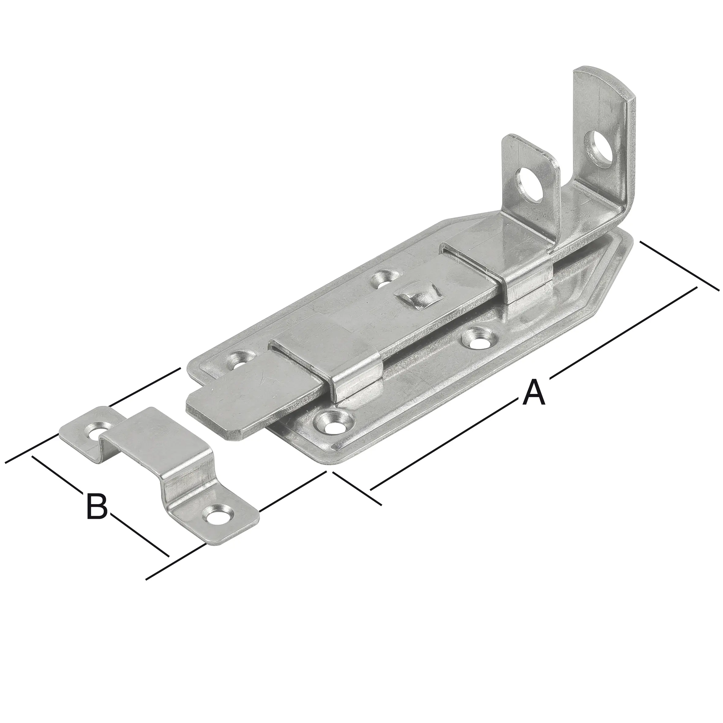 Vormann Türschlossriegel 120 x 56 mm