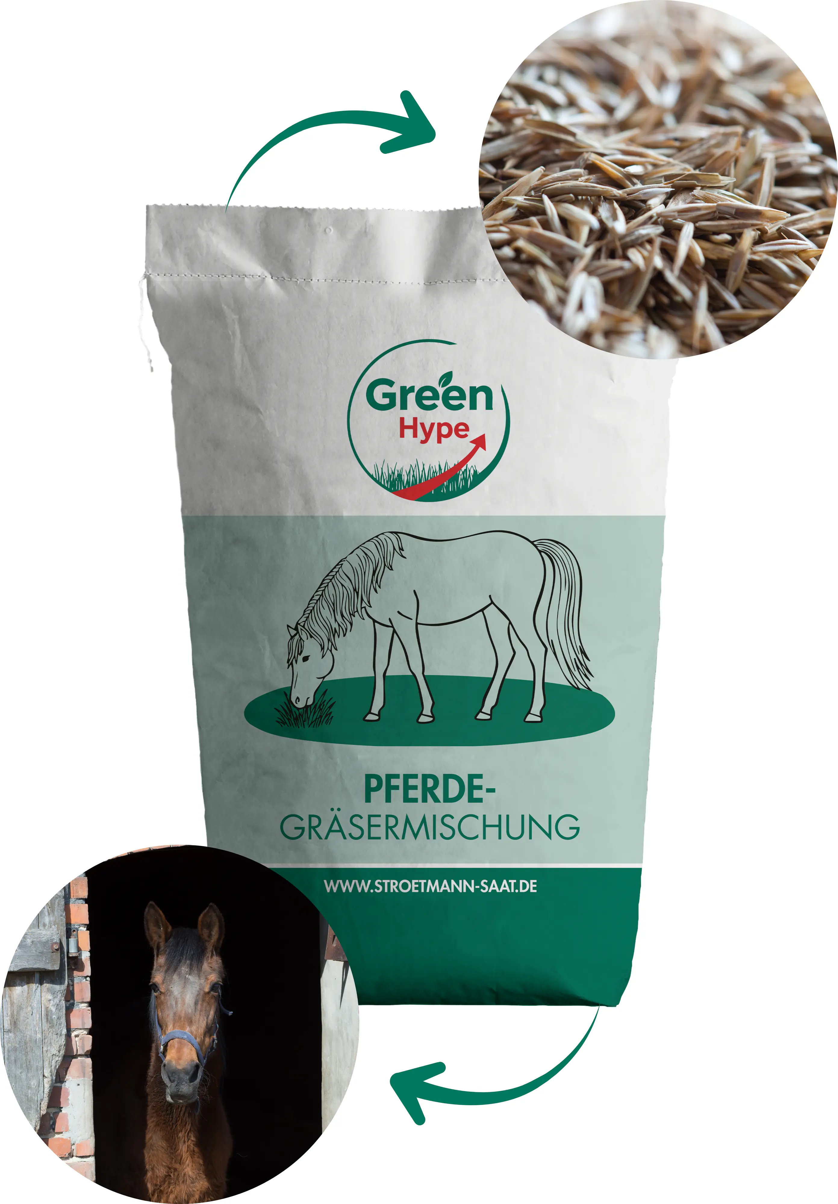 Rasensamen GreenHype Pferdeweidengras 1302 10kg