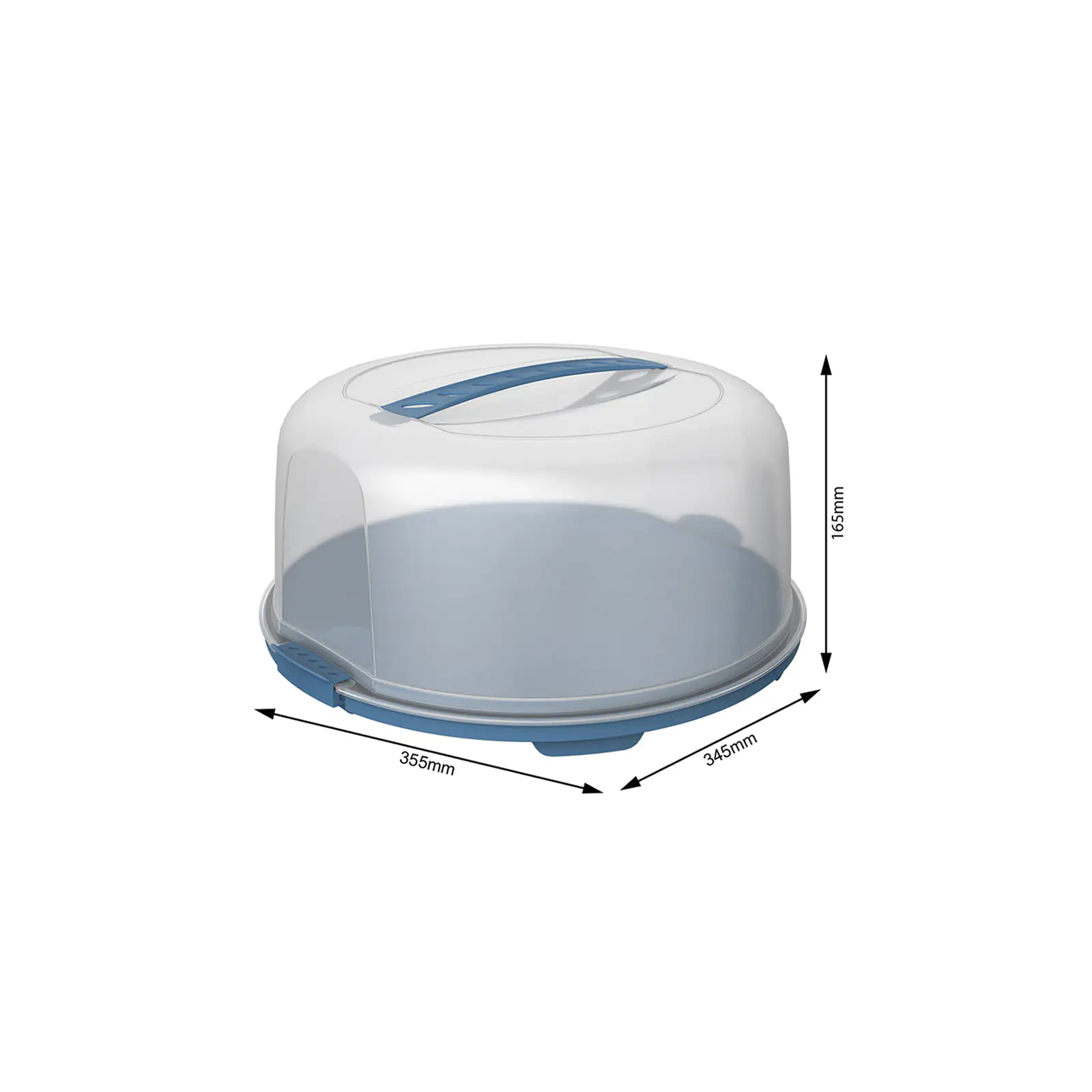 Rotho Tortenglocke Fresh hoch horizon blau