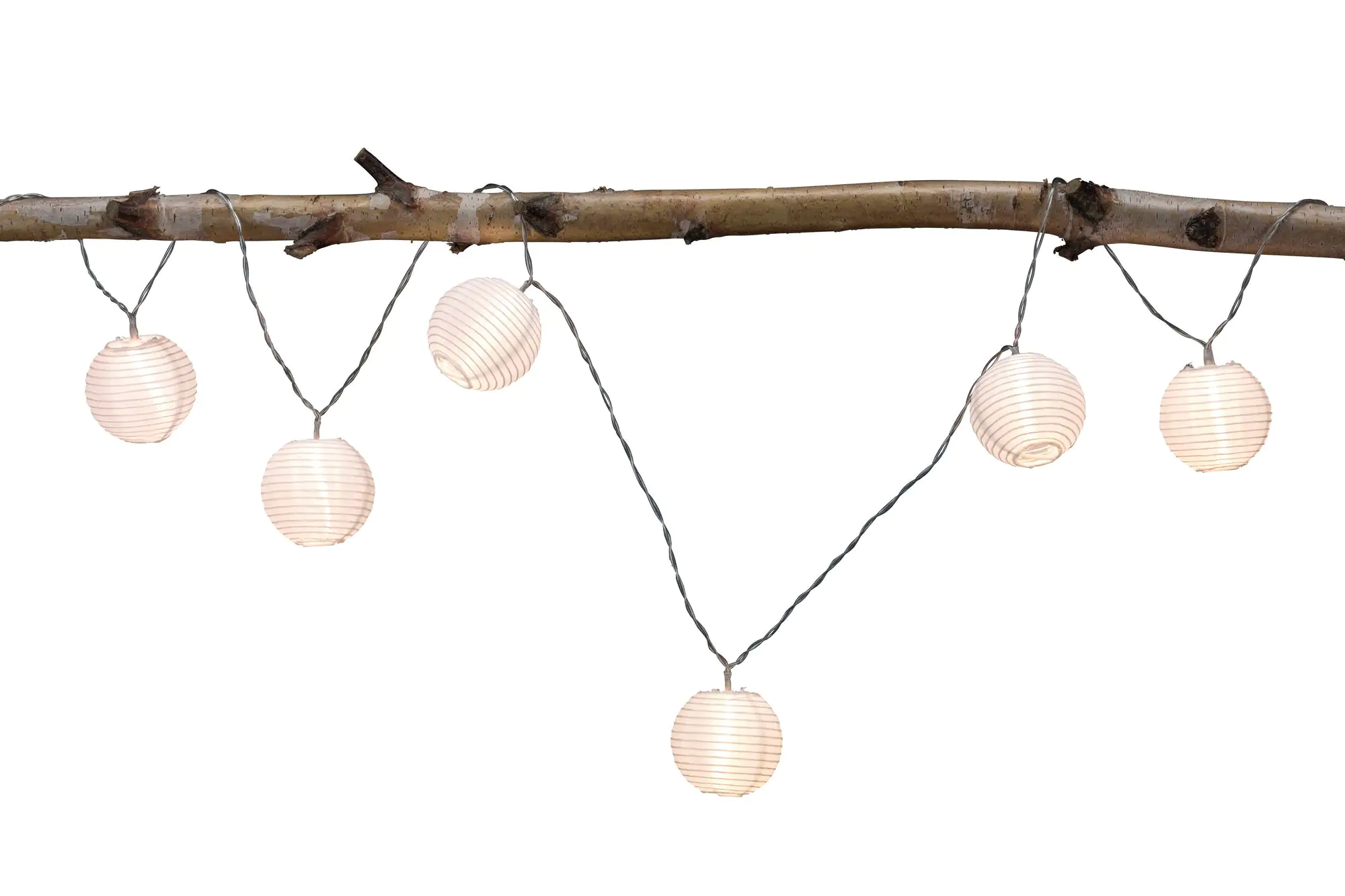 Paulmann LED Akku-Lichterkette Lampion weiß warmweiß 7 Lampions