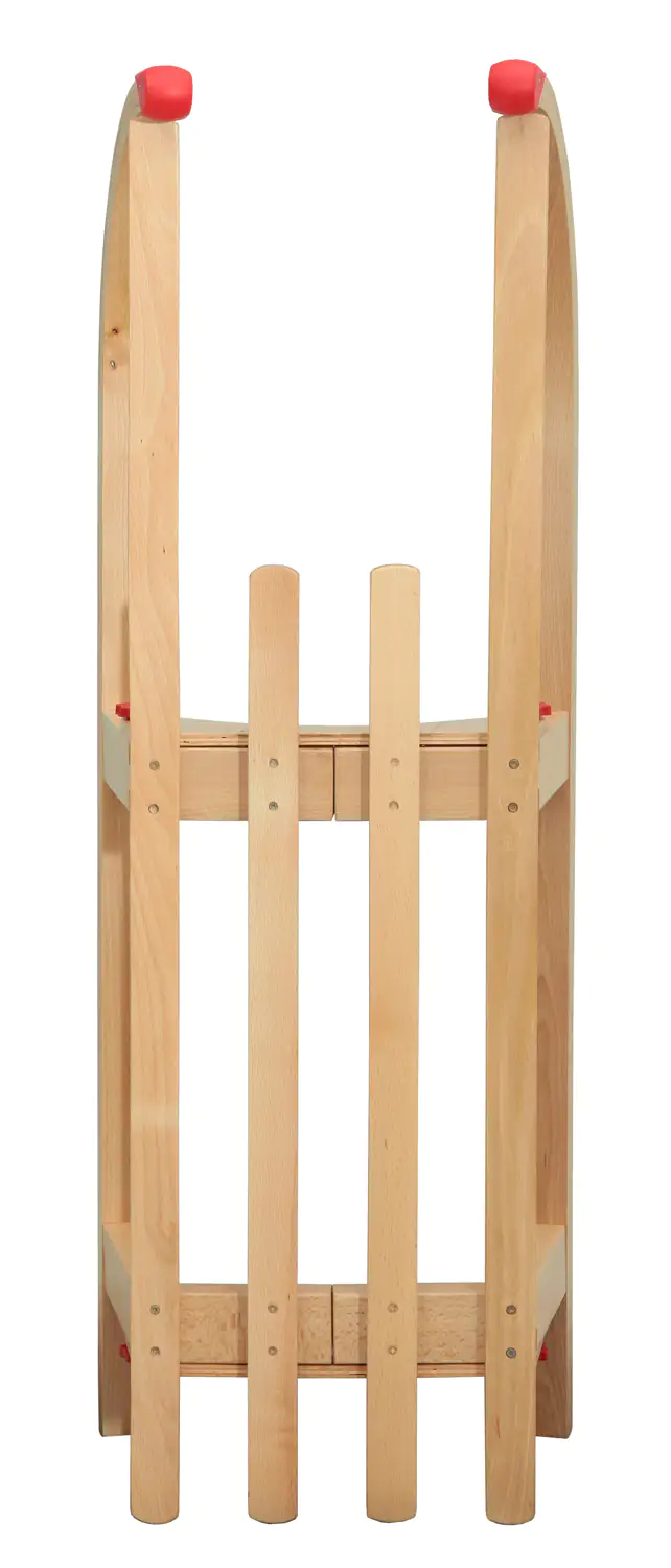 Holz-Faltschlitten klappbar 110 cm mit Zugseil